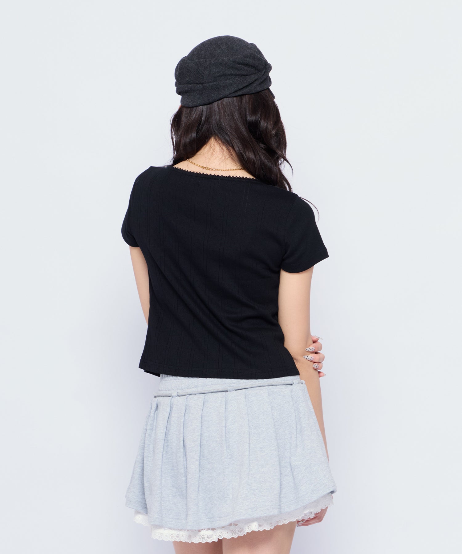MODEL:170cm/COLOR:BLK/SIZE:F