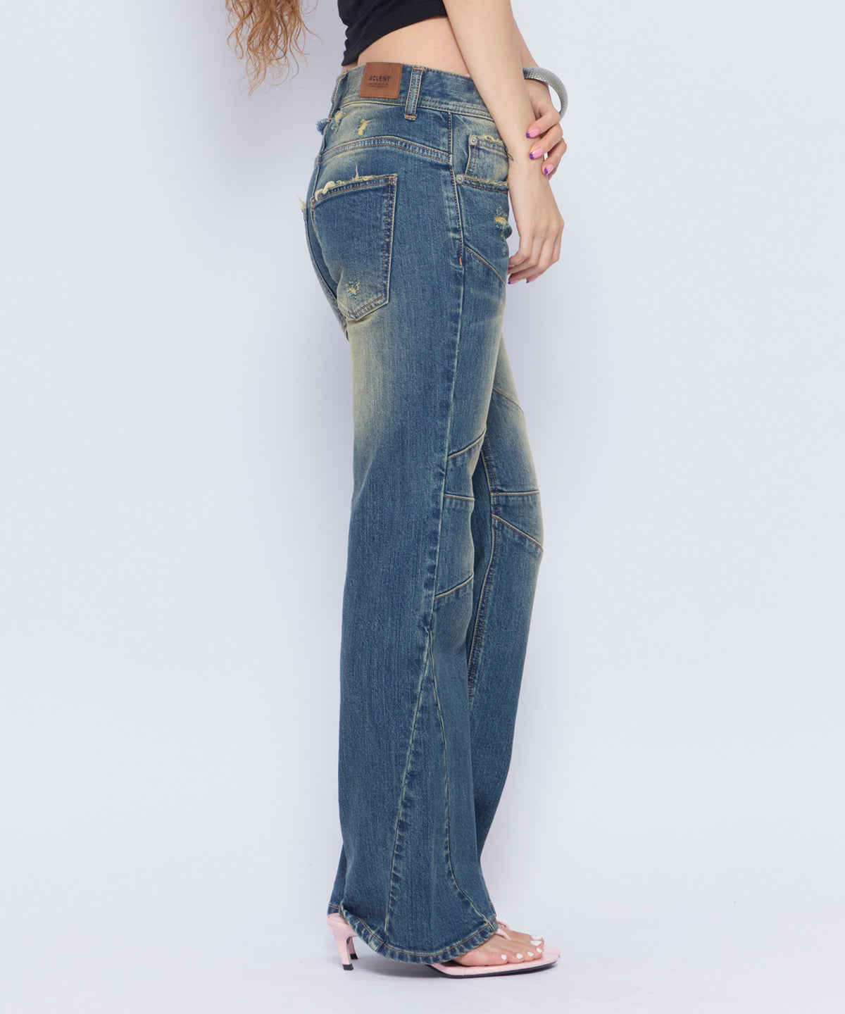 MODEL:168cm/COLOR:BLU/SIZE:M