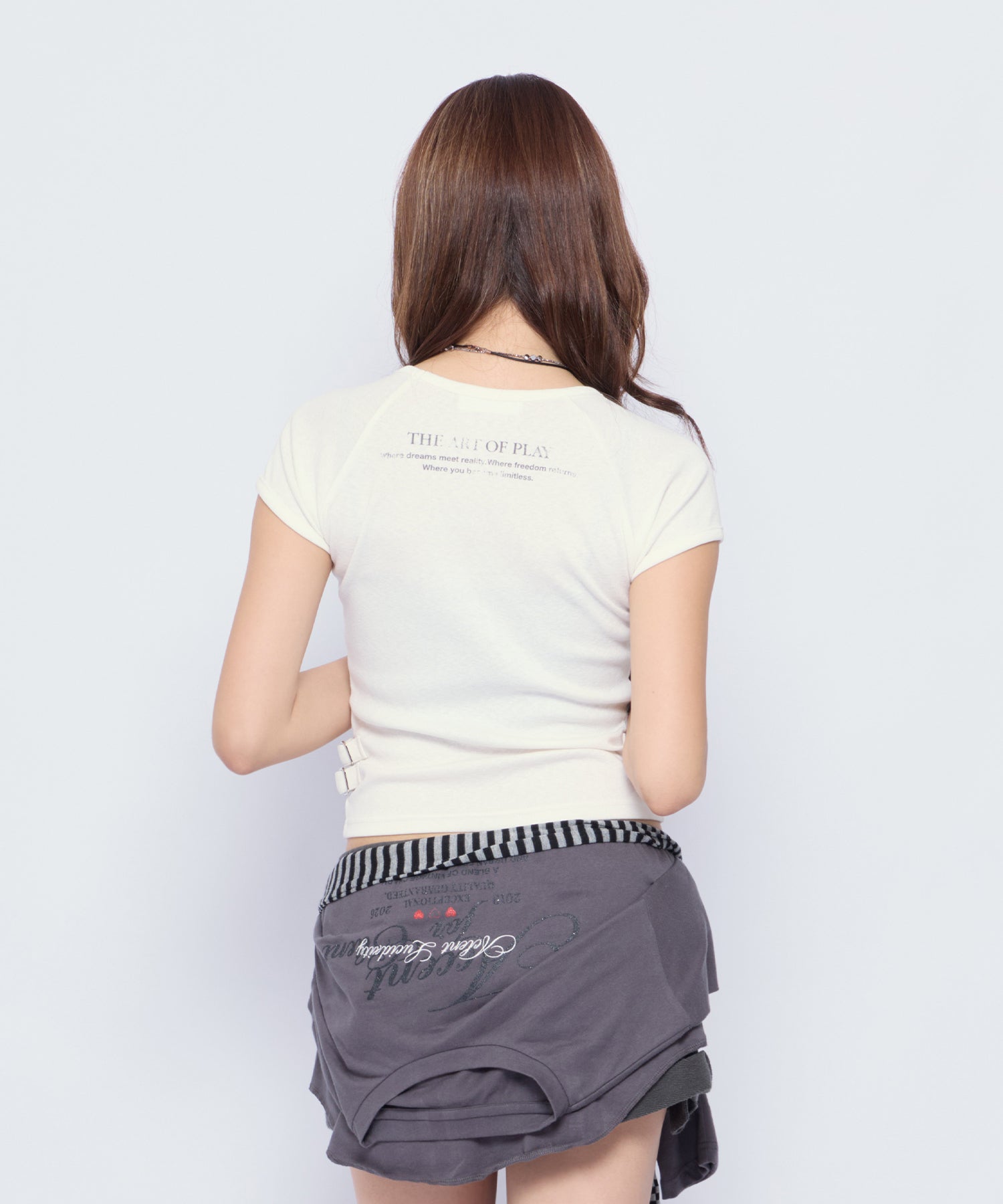 MODEL:170cm/COLOR:WHT/SIZE:F