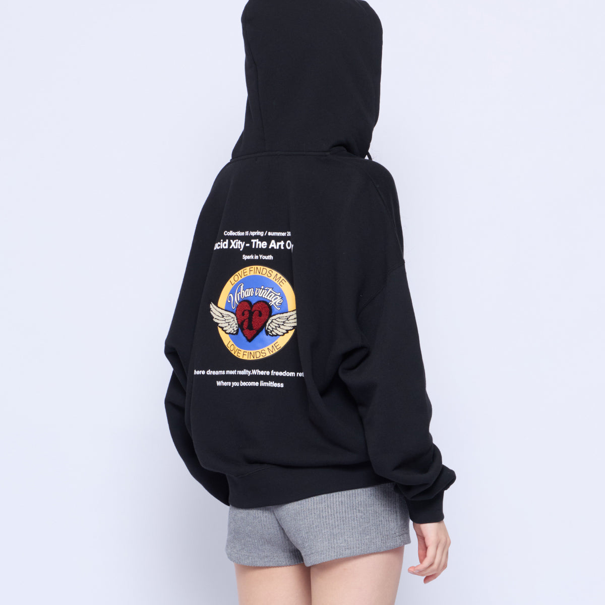 Angel Heart Logo Zip Hoodie｜ACLENT（アクレント）