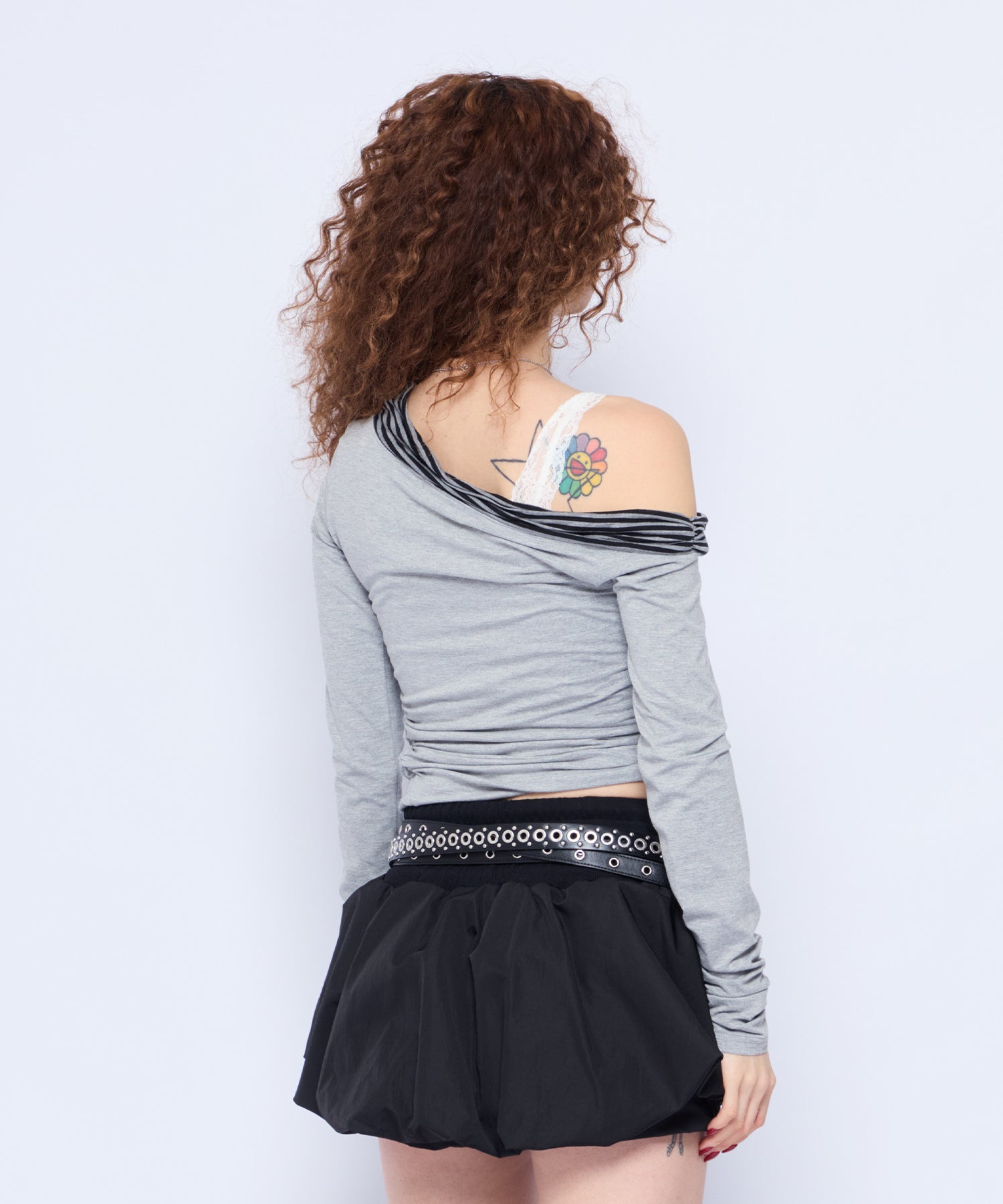 MODEL:168cm/COLOR:GRY/SIZE:F