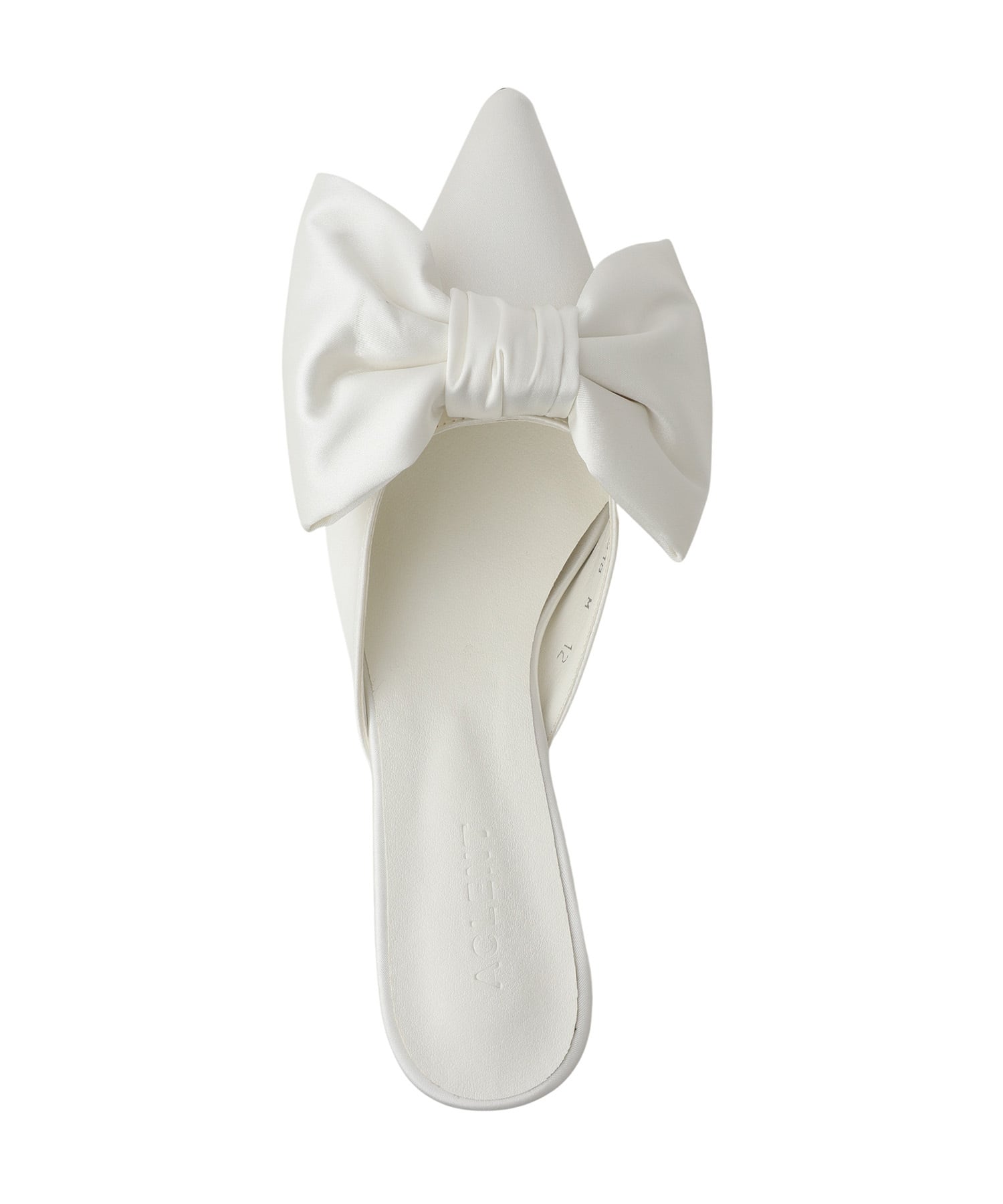 Ribbon motif pointed mule