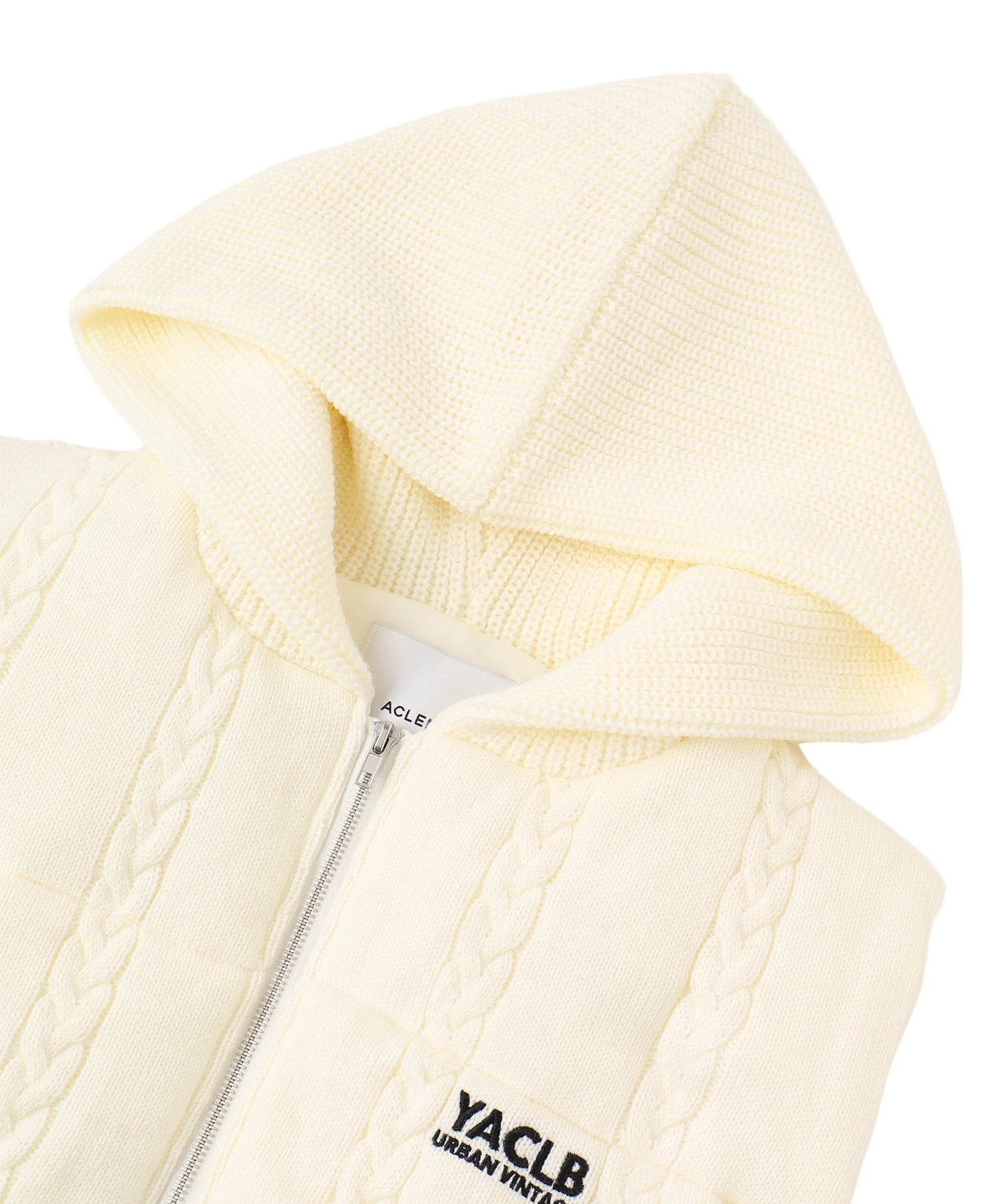 YUKA FURUKAWA×ACLENT Hooded knit vest