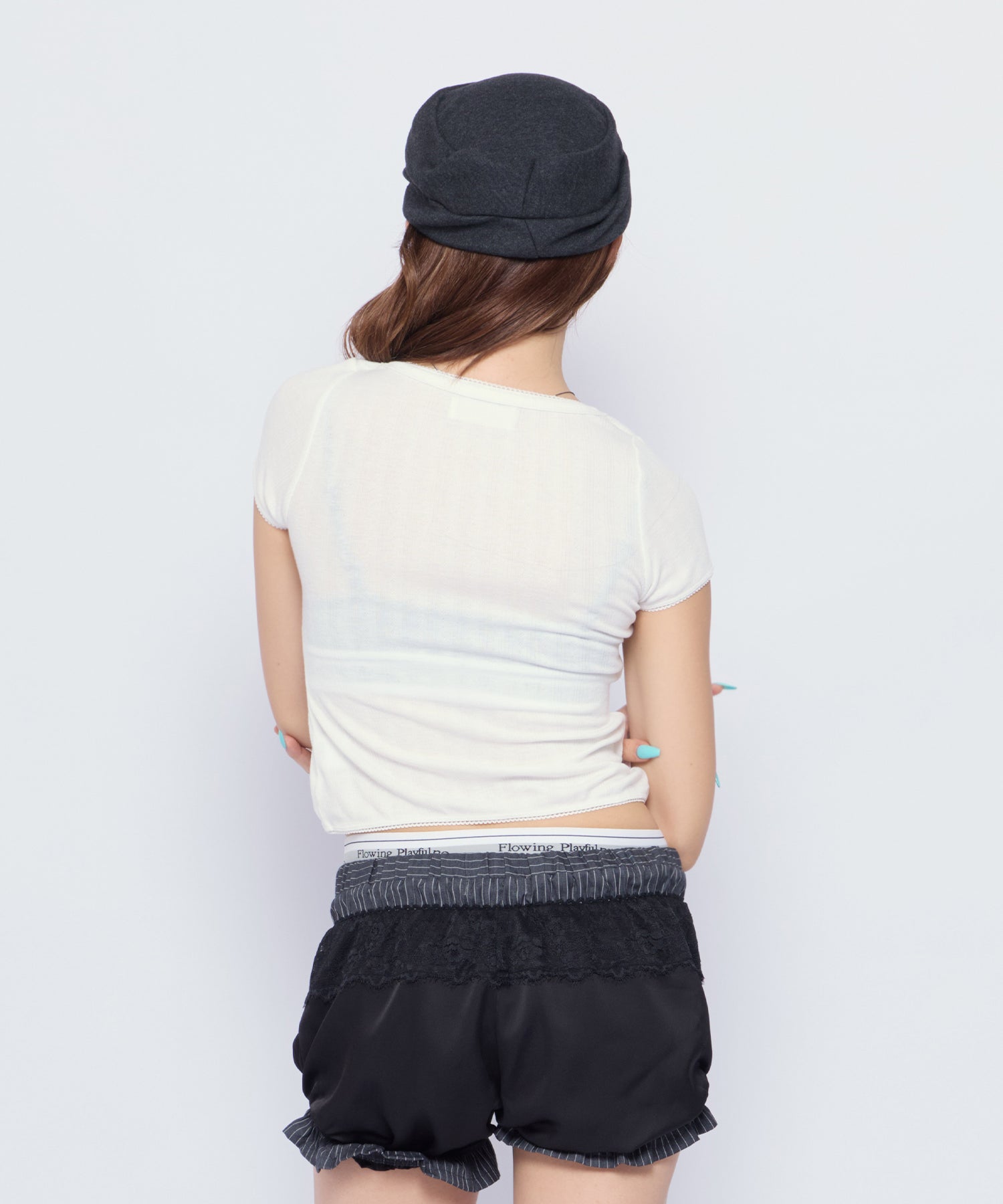 MODEL:170cm/COLOR:WHT/SIZE:F