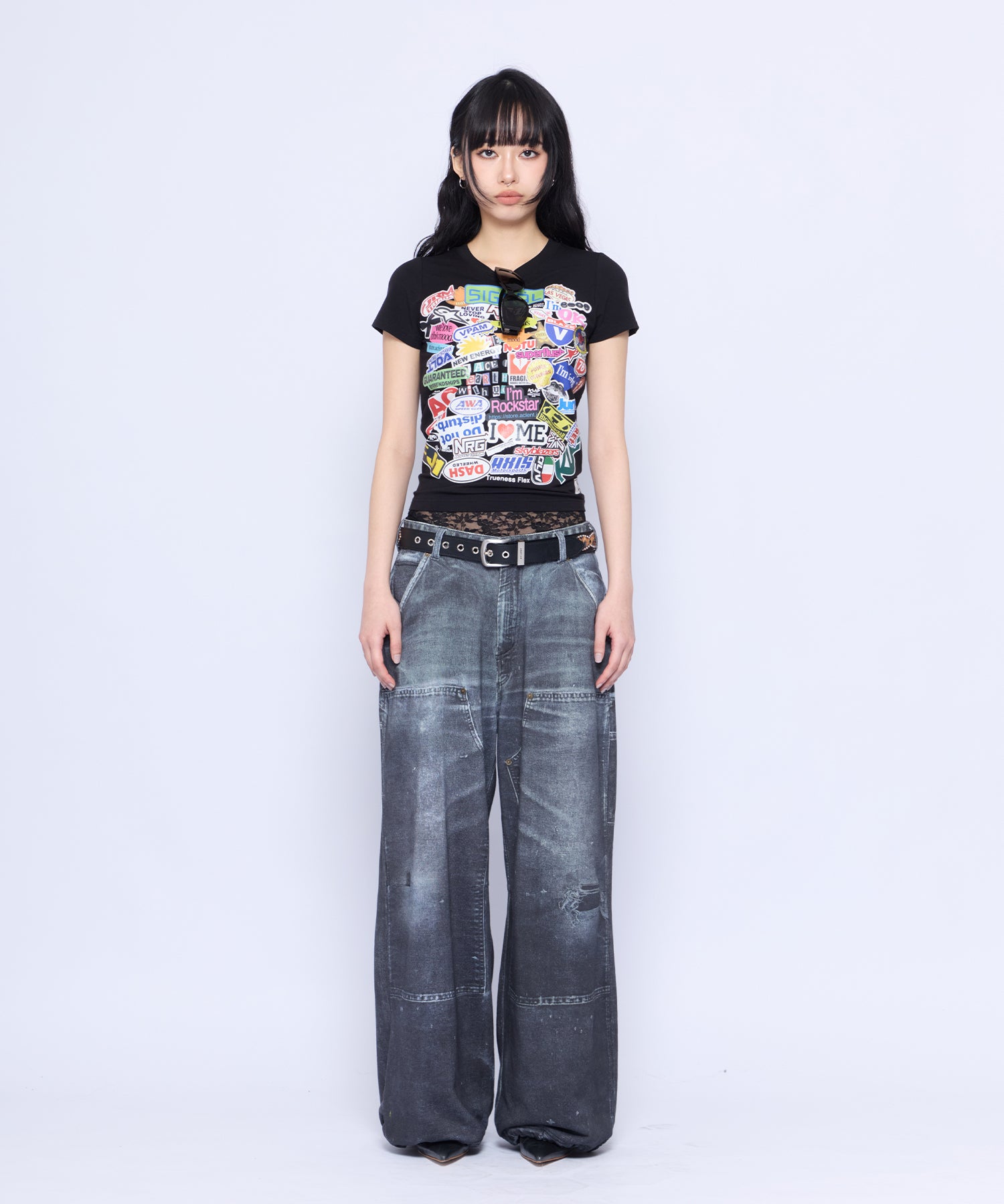 Printed Sweatpants – Double Knee Denim｜ACLENT（アクレント）