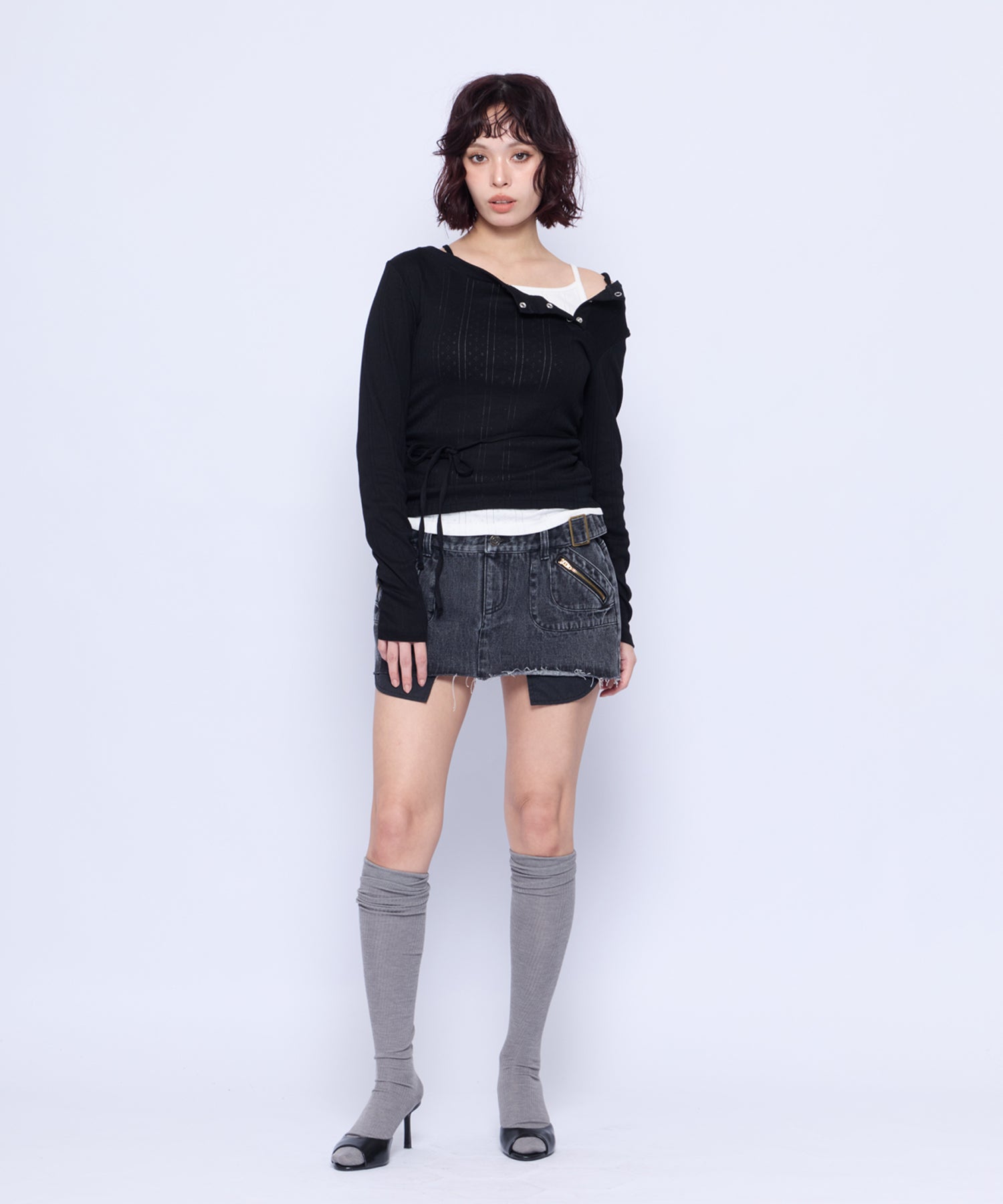 Double-Waist Mini Skirt｜ACLENT（アクレント）