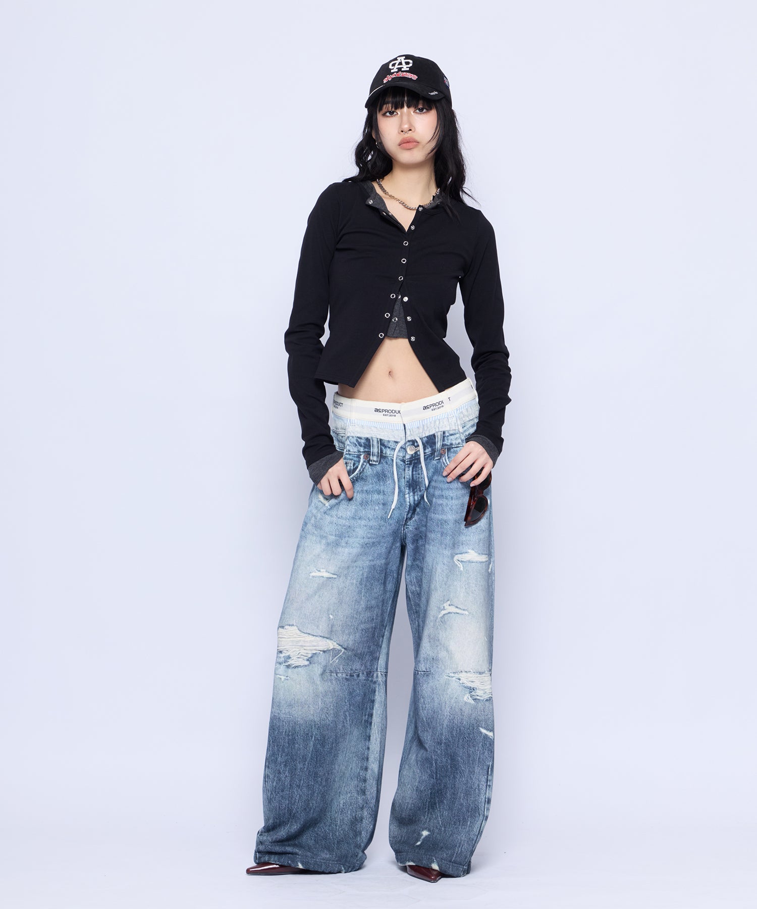 MODEL:172cm/COLOR:BLU/SIZE:F