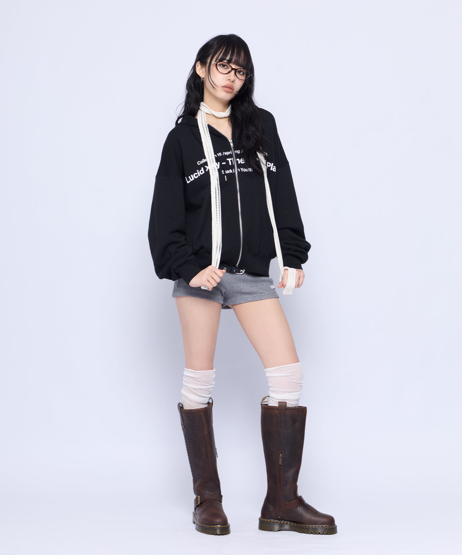 Angel Heart Logo Zip Hoodie｜ACLENT（アクレント）