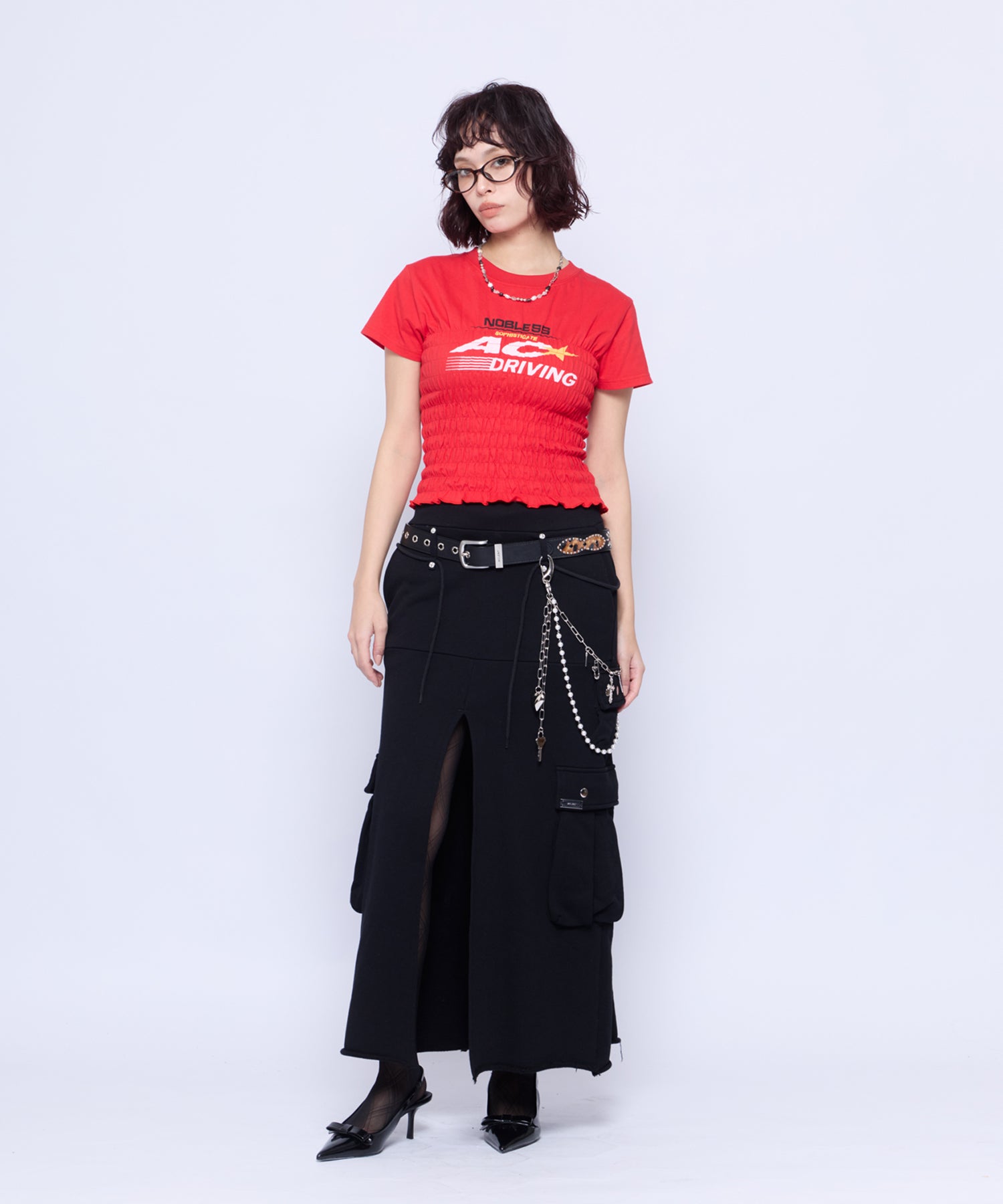 【新品】ACLENT（アクレント）ロングスリットスカート ロングスカート｜ACLENT（アクレント）