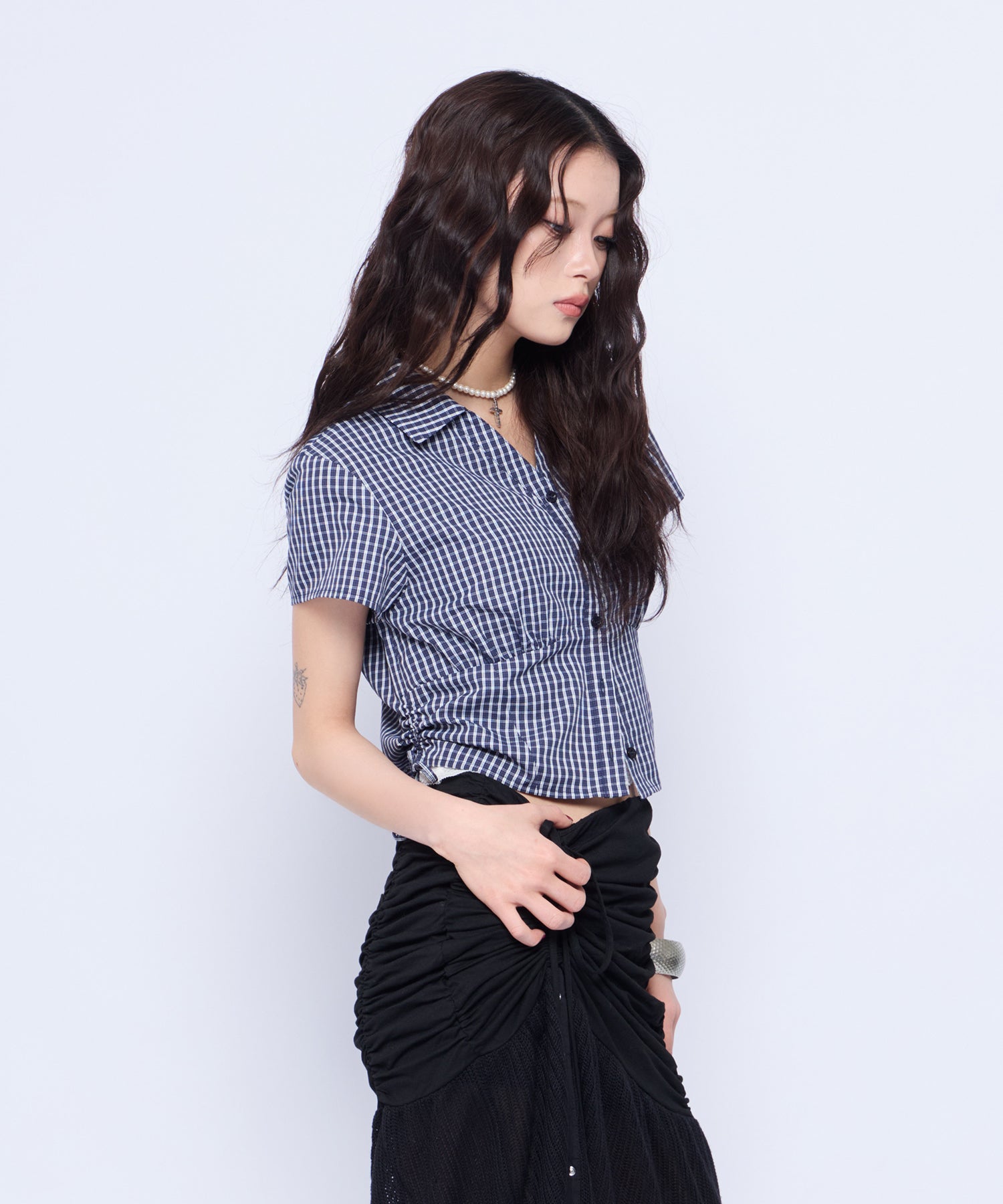 MODEL:160cm/COLOR:NVY/SIZE:F
