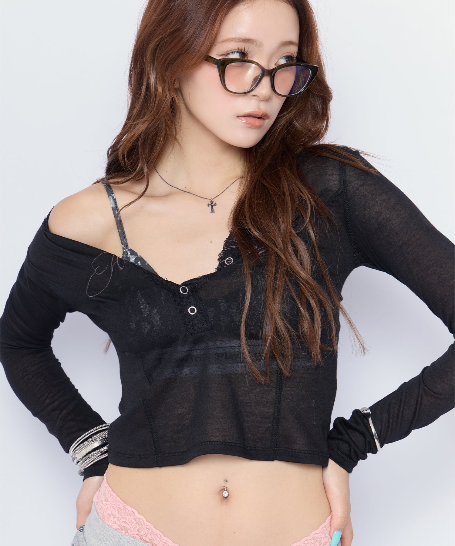 MODEL:170cm/COLOR:BLK/SIZE:F