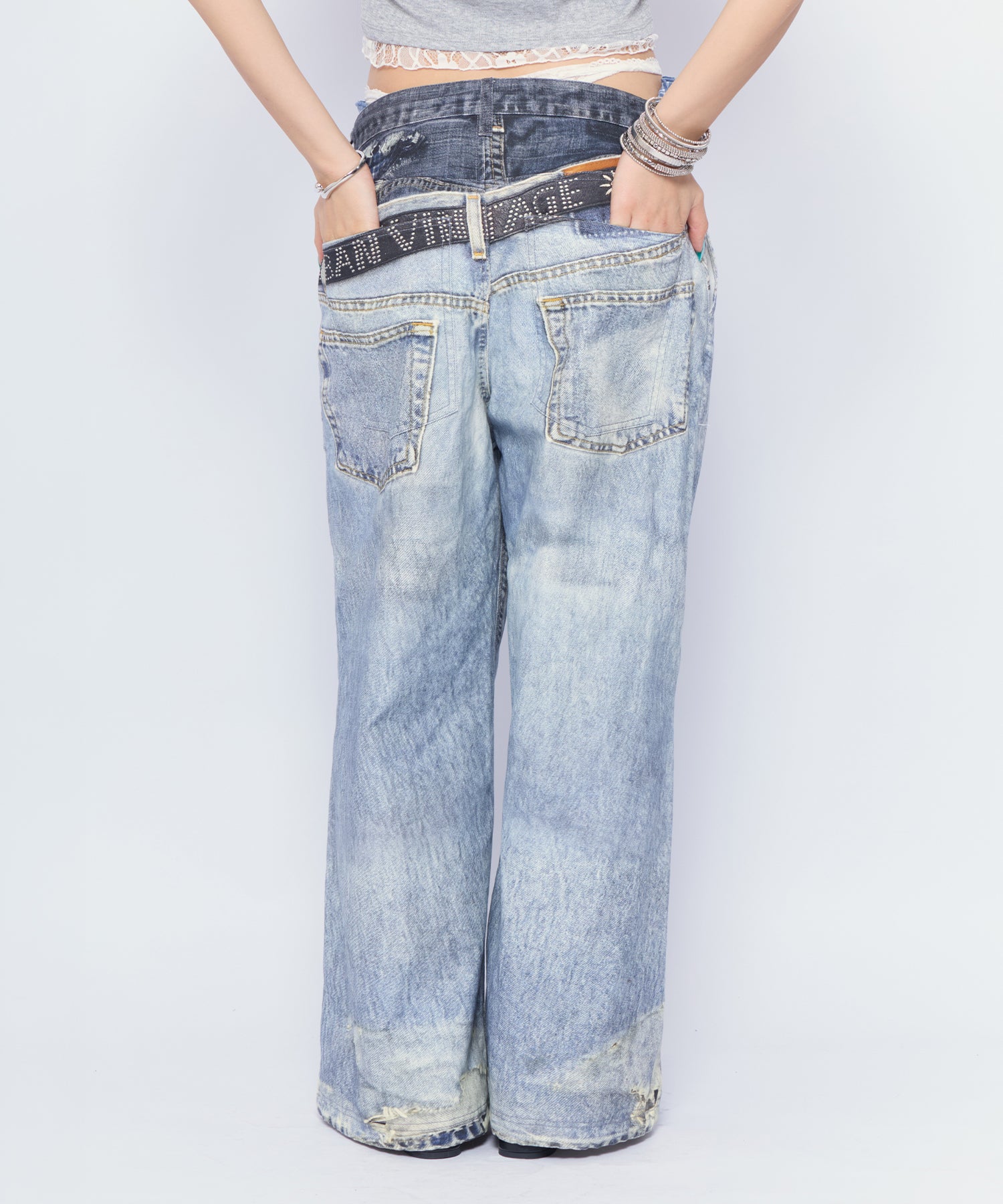 MODEL:170cm/COLOR:BLU/SIZE:F