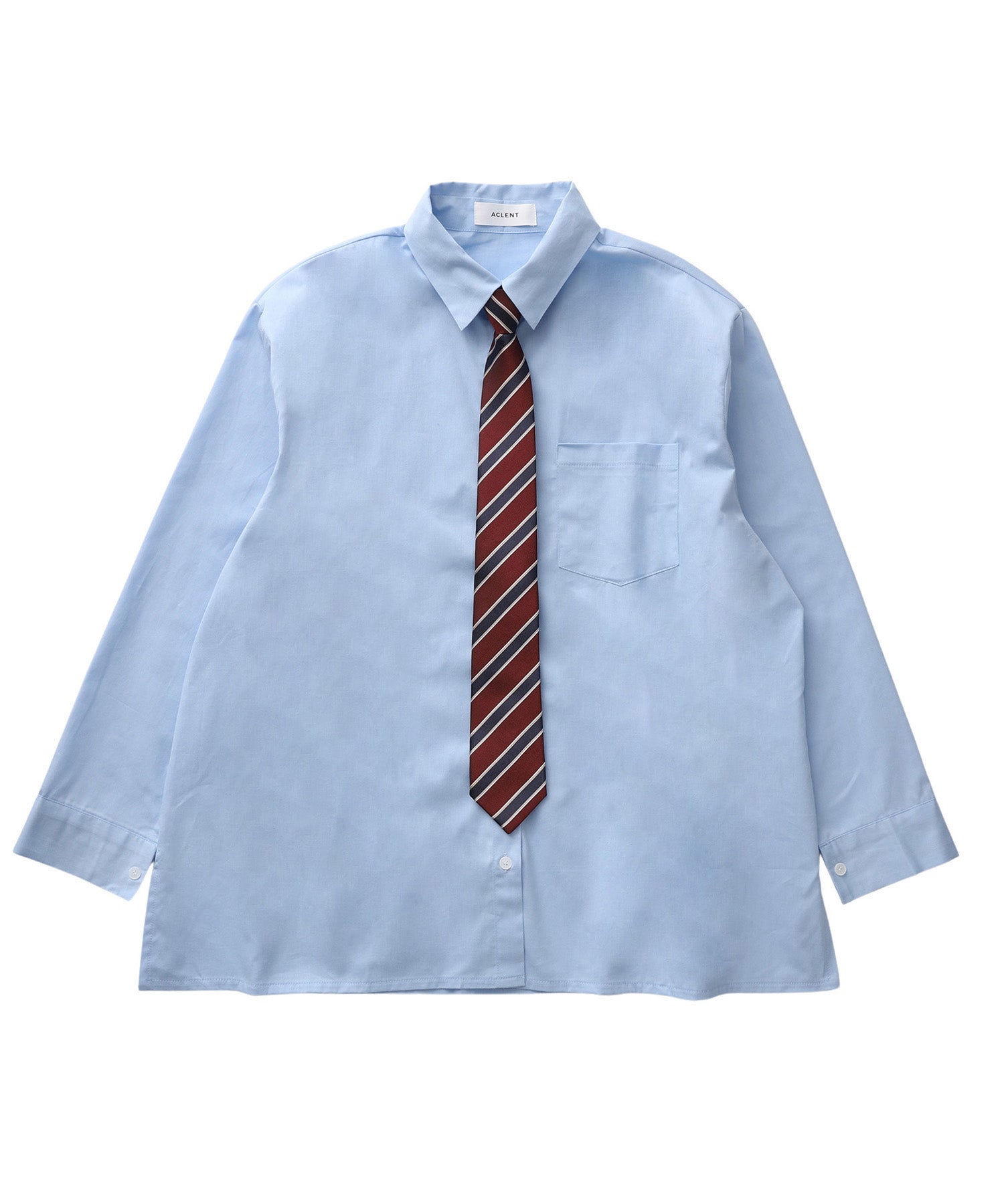 24時間限定aclent ブロックチェックウールシャツ シャツ/ブラウス(長袖/七分)
