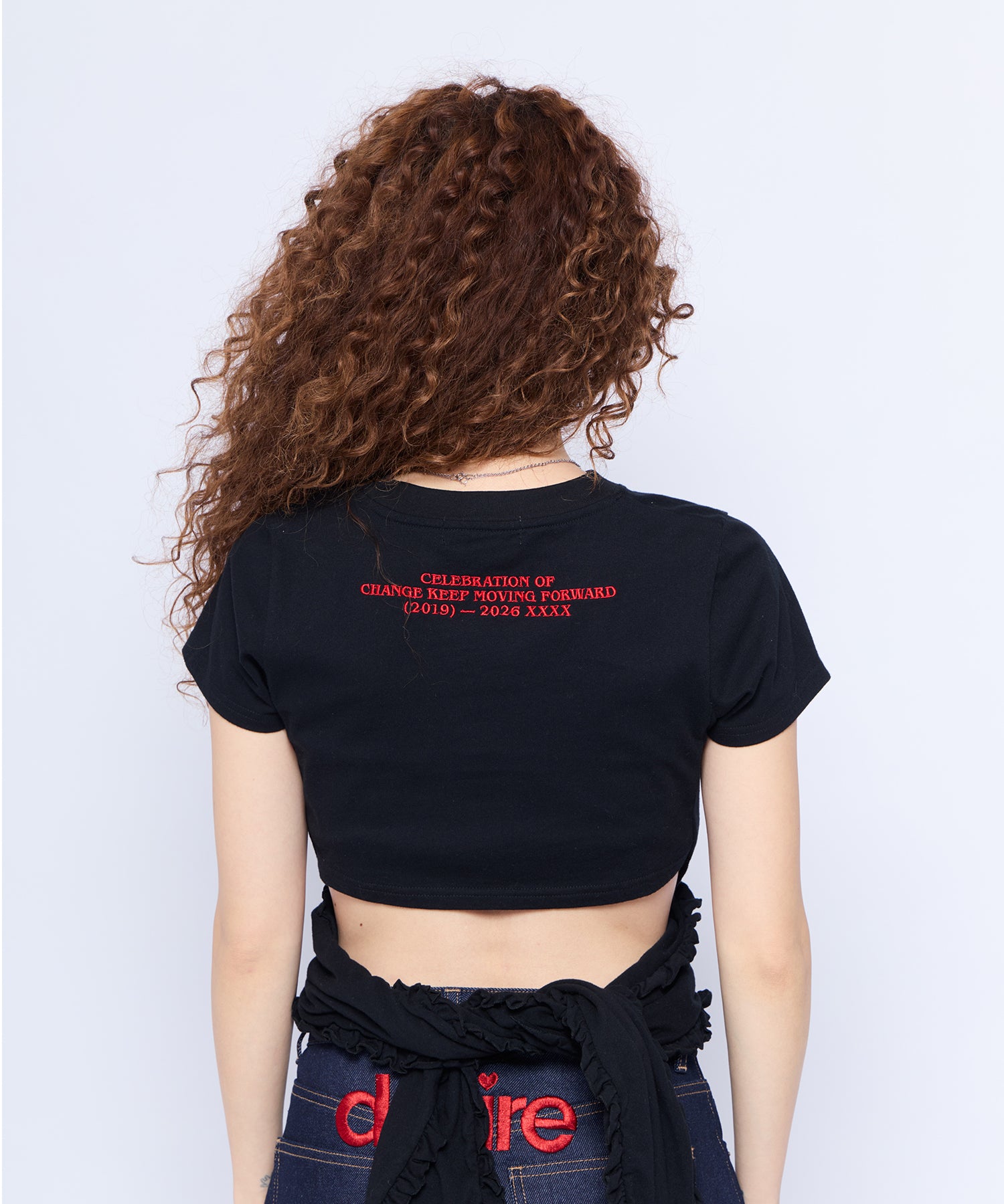 ACLENT Back Tie Tee ブラック Fサイズ Back Tie Tee｜ACLENT（アクレント）