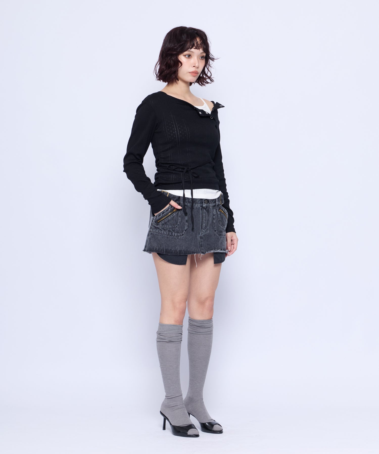 Double-Waist Mini Skirt｜ACLENT（アクレント）