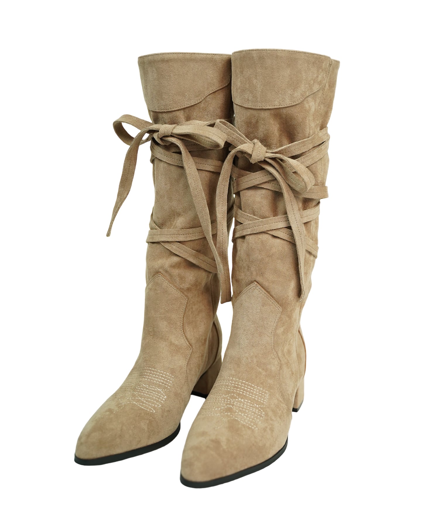 2way strap western boots