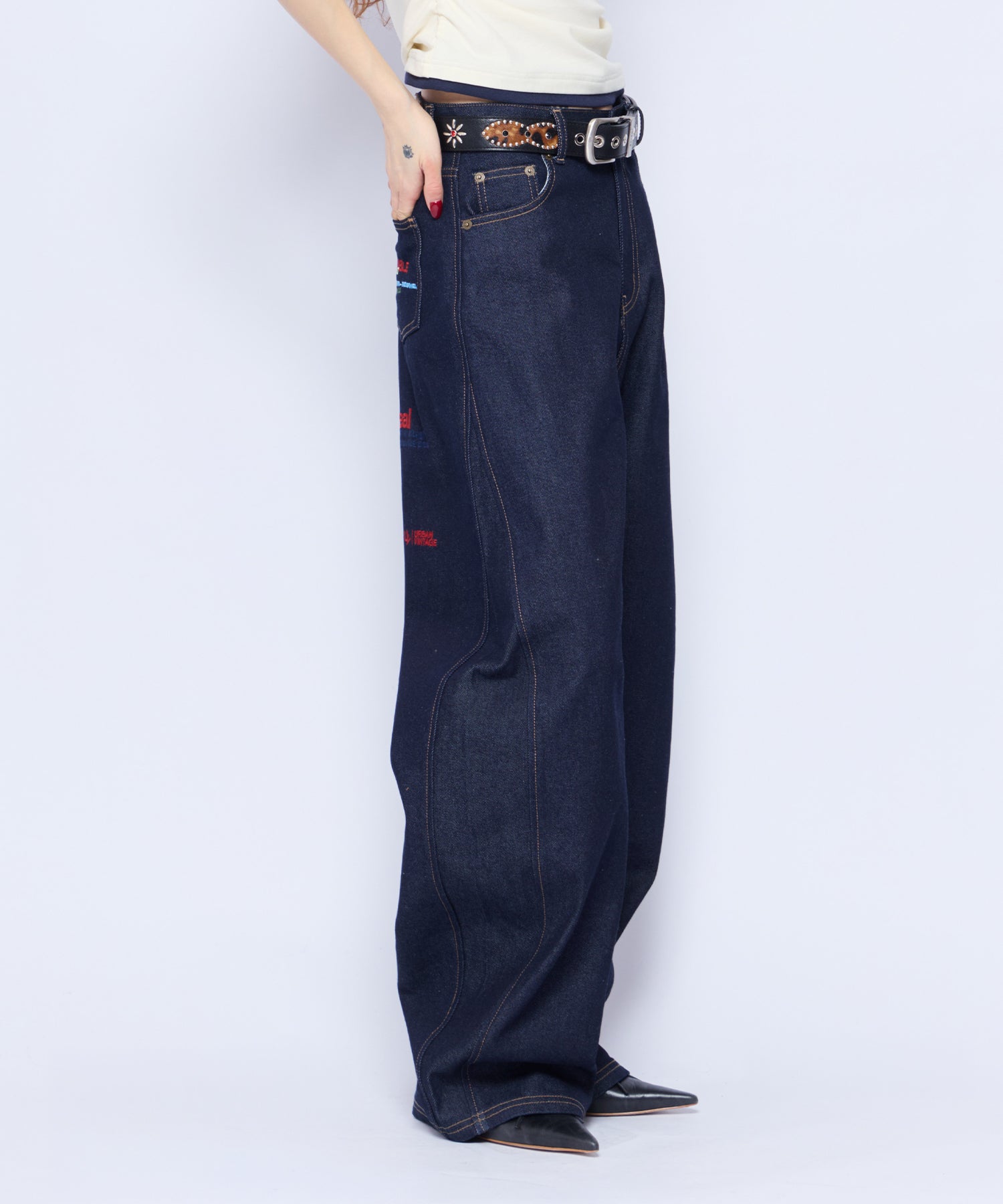 MODEL:160cm/COLOR:D/BLU/SIZE:M