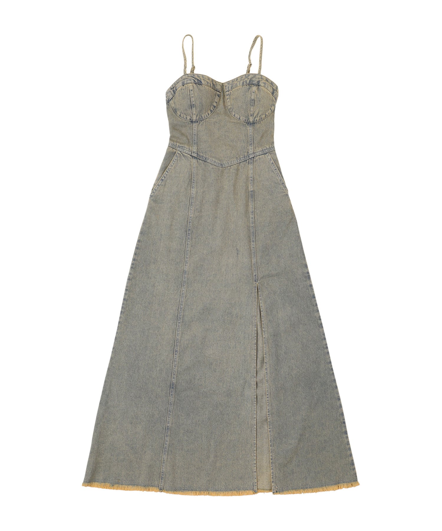 Vintage stitch denim dress