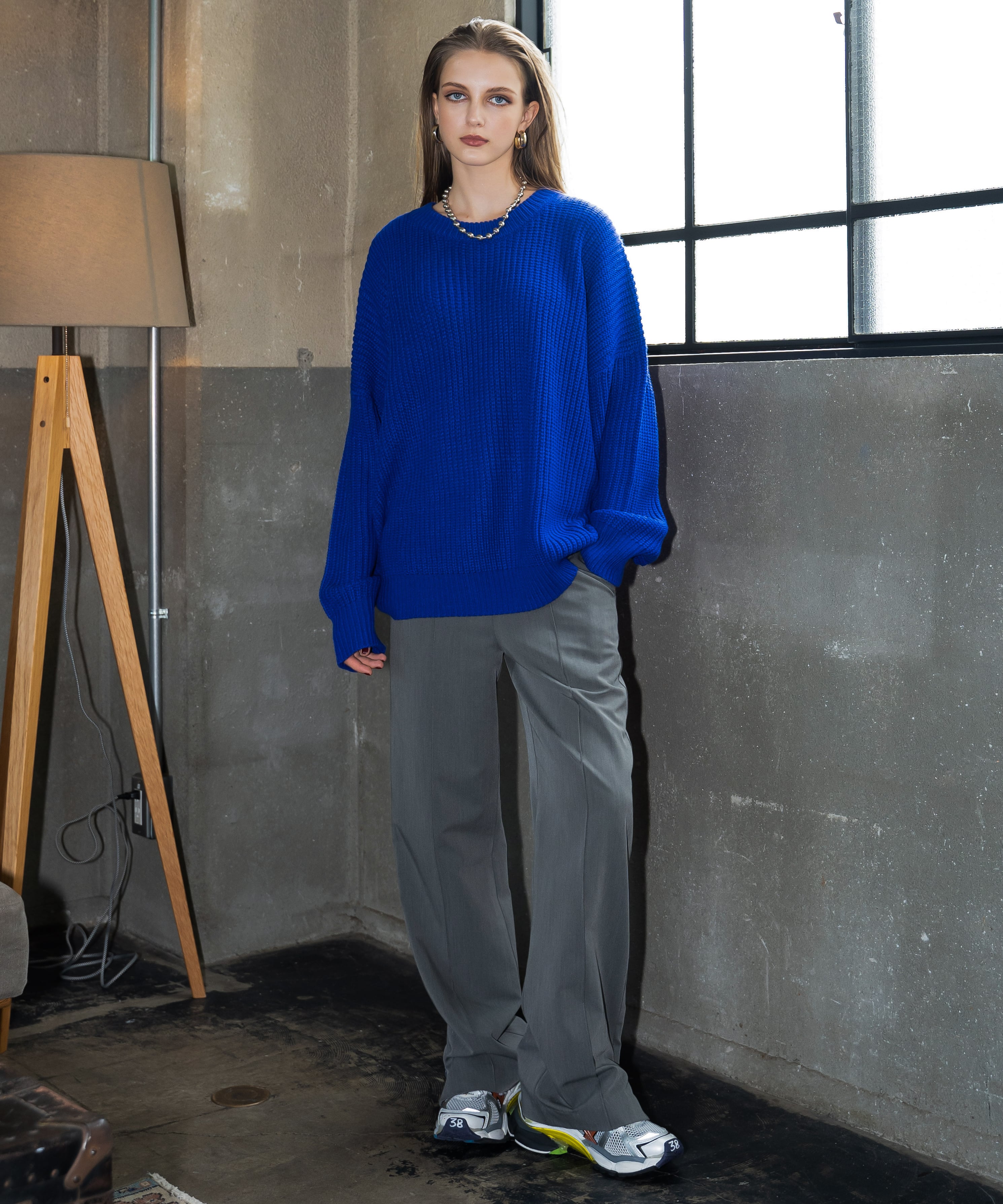 Daily color loose knit