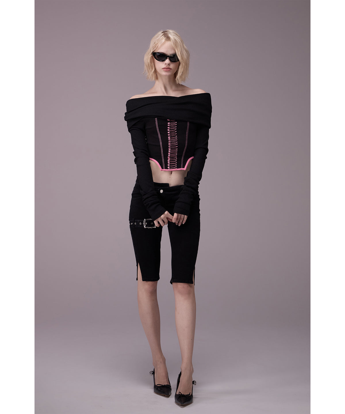 MODEL:176cm/COLOR:BLK/SIZE:F