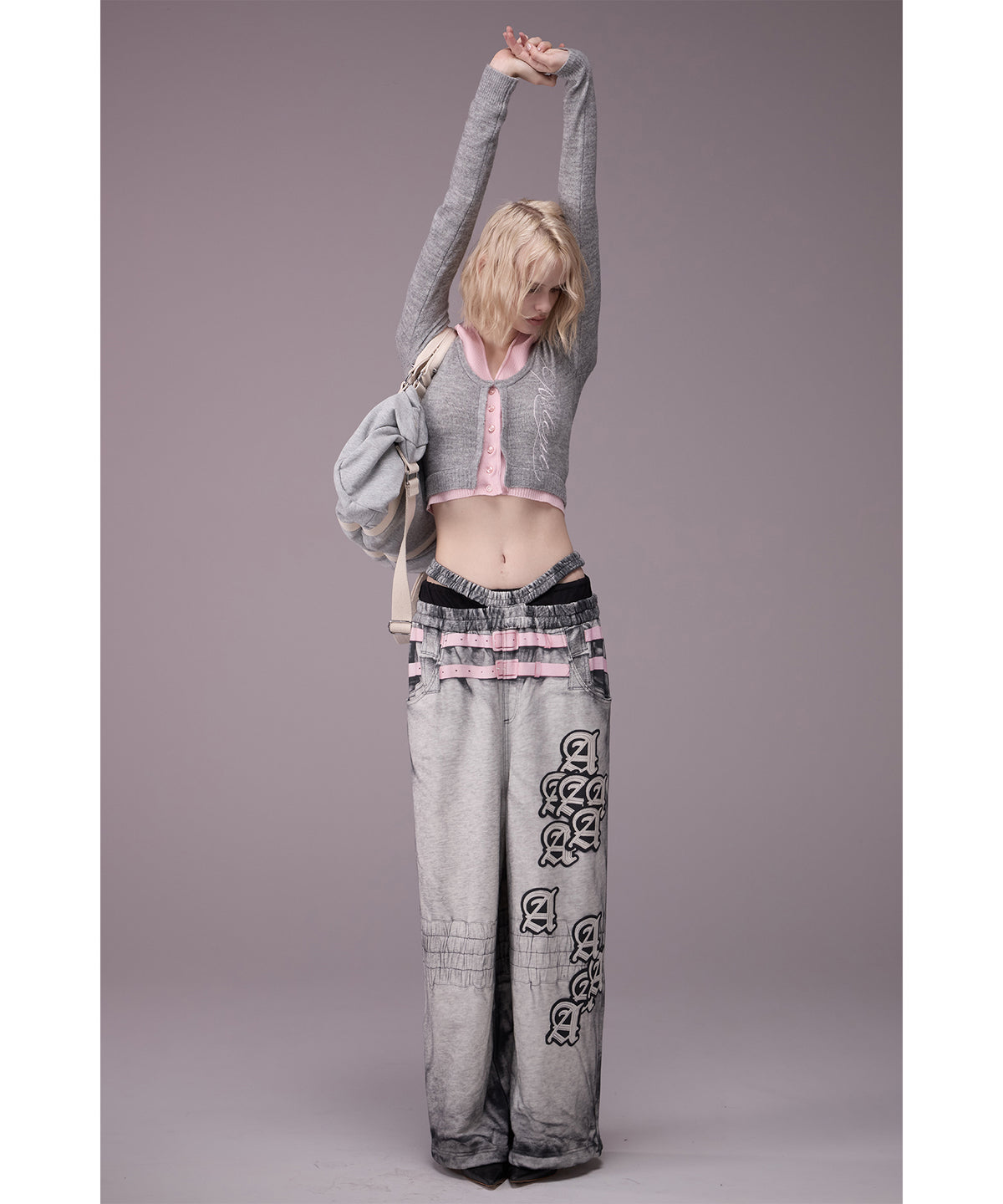 MODEL:176cm/COLOR:GRY/SIZE:F