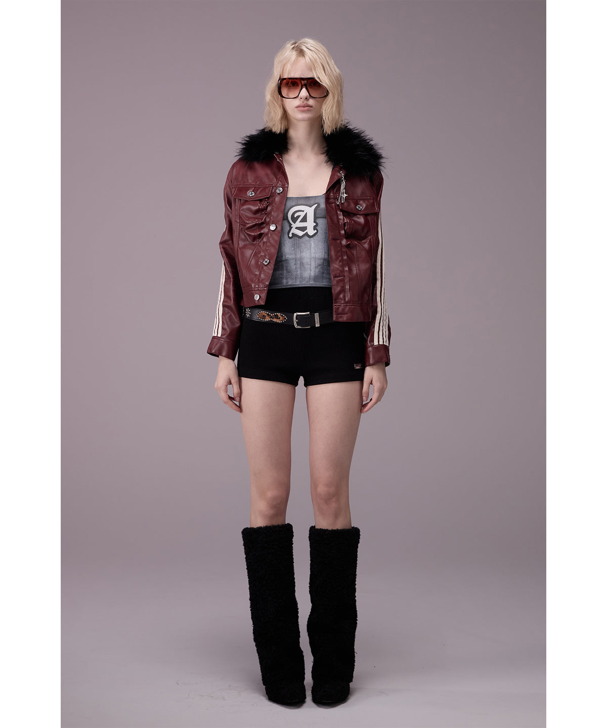 MODEL:176cm/COLOR:RED/SIZE:F