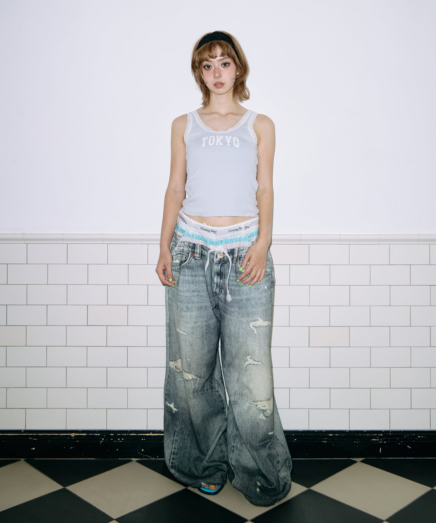 Printed Sweatpants – Denim Ⅲ