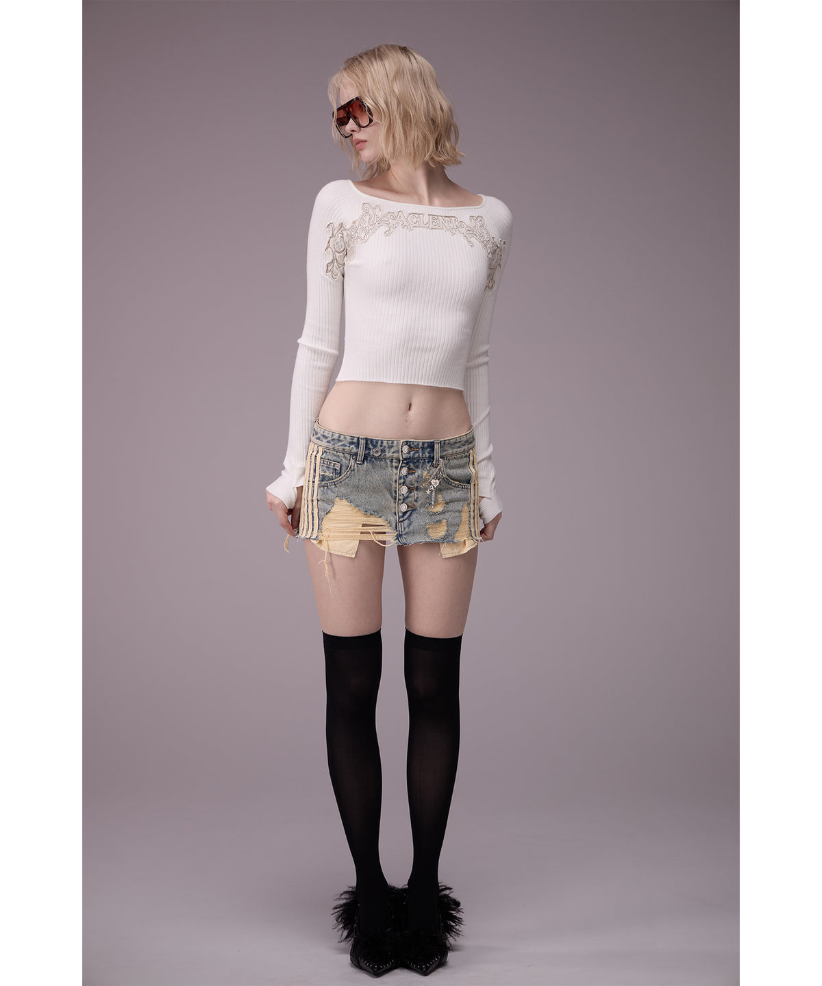 MODEL:176cm/COLOR:WHT/SIZE:F