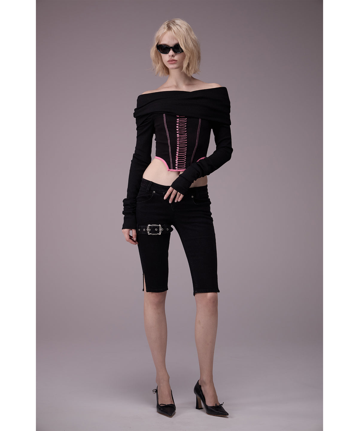 MODEL:176cm/COLOR:BLK/SIZE:F