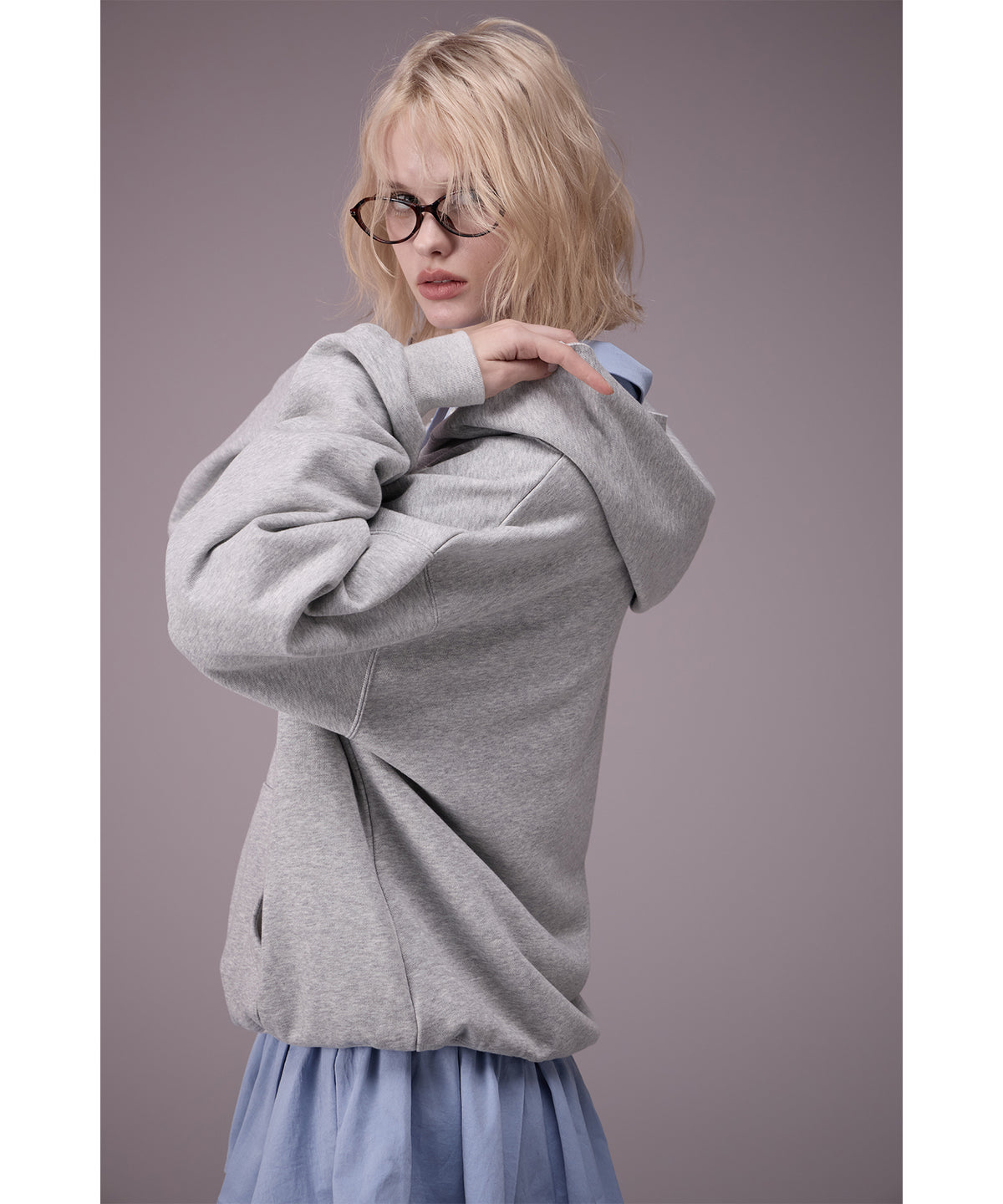 MODEL:176cm/COLOR:GRY/SIZE:F