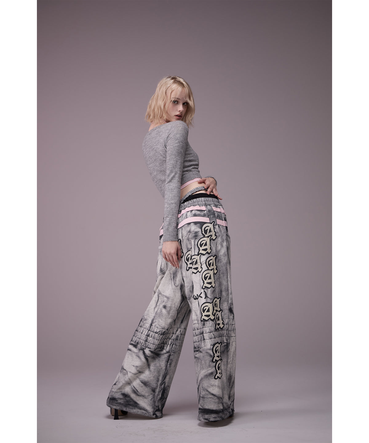 MODEL:176cm/COLOR:GRY/SIZE:F