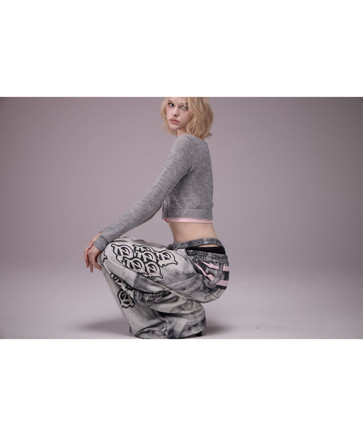 MODEL:176cm/COLOR:GRY/SIZE:F