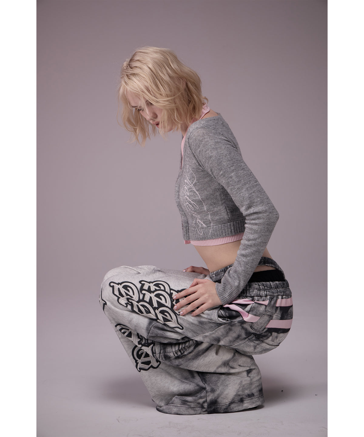 MODEL:176cm/COLOR:GRY/SIZE:F