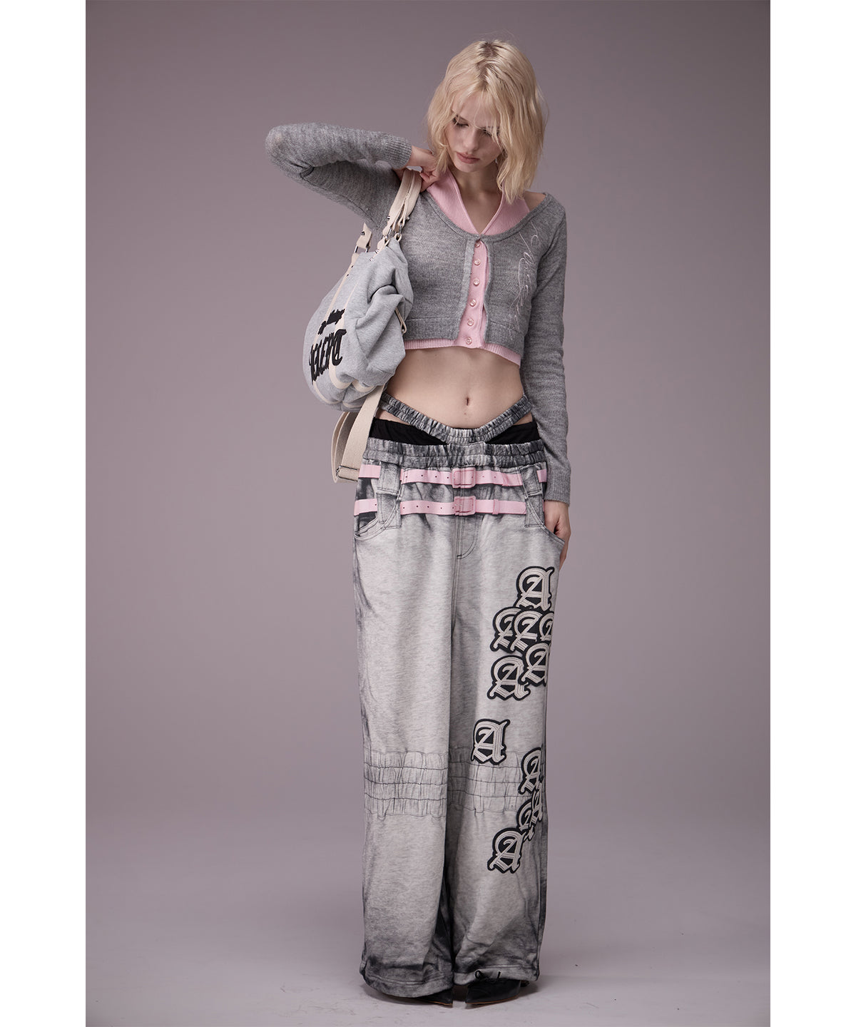 MODEL:176cm/COLOR:GRY/SIZE:F