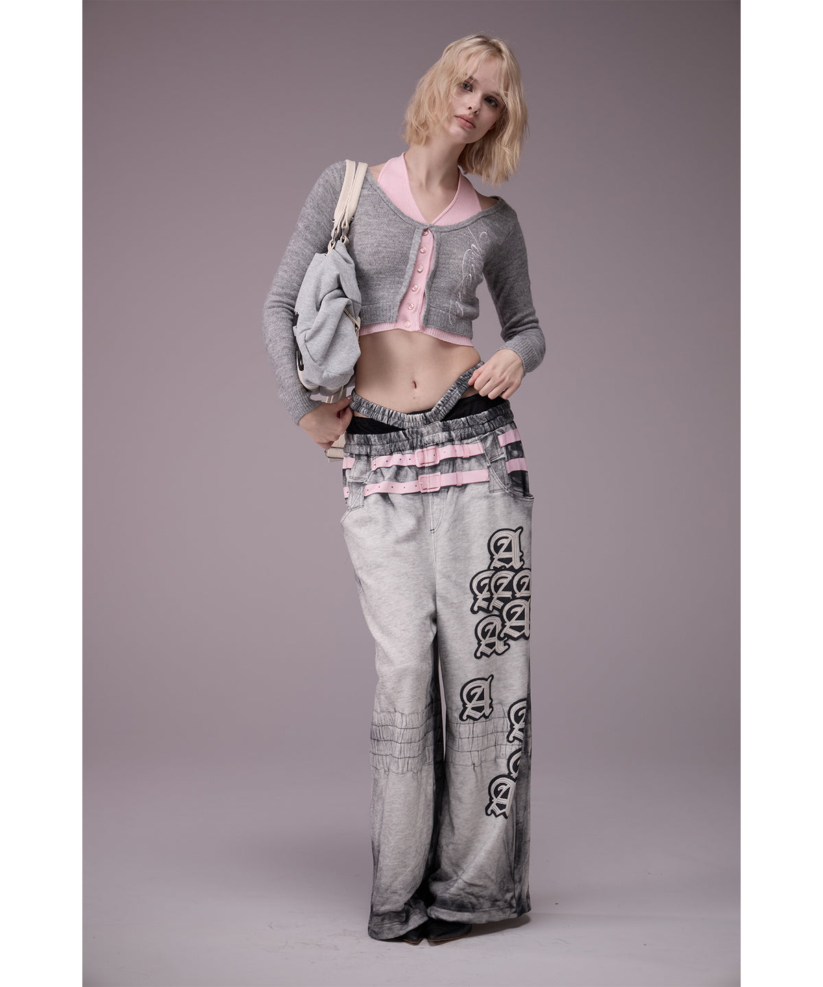 MODEL:176cm/COLOR:GRY/SIZE:F