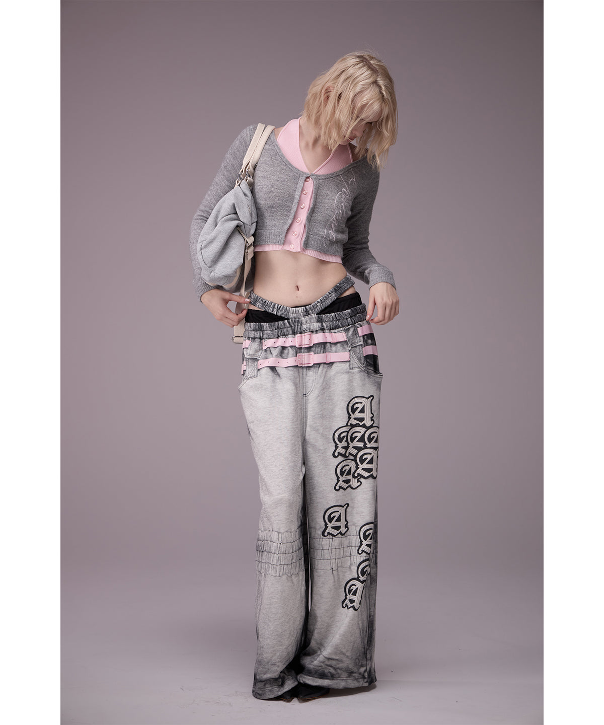 MODEL:176cm/COLOR:GRY/SIZE:F