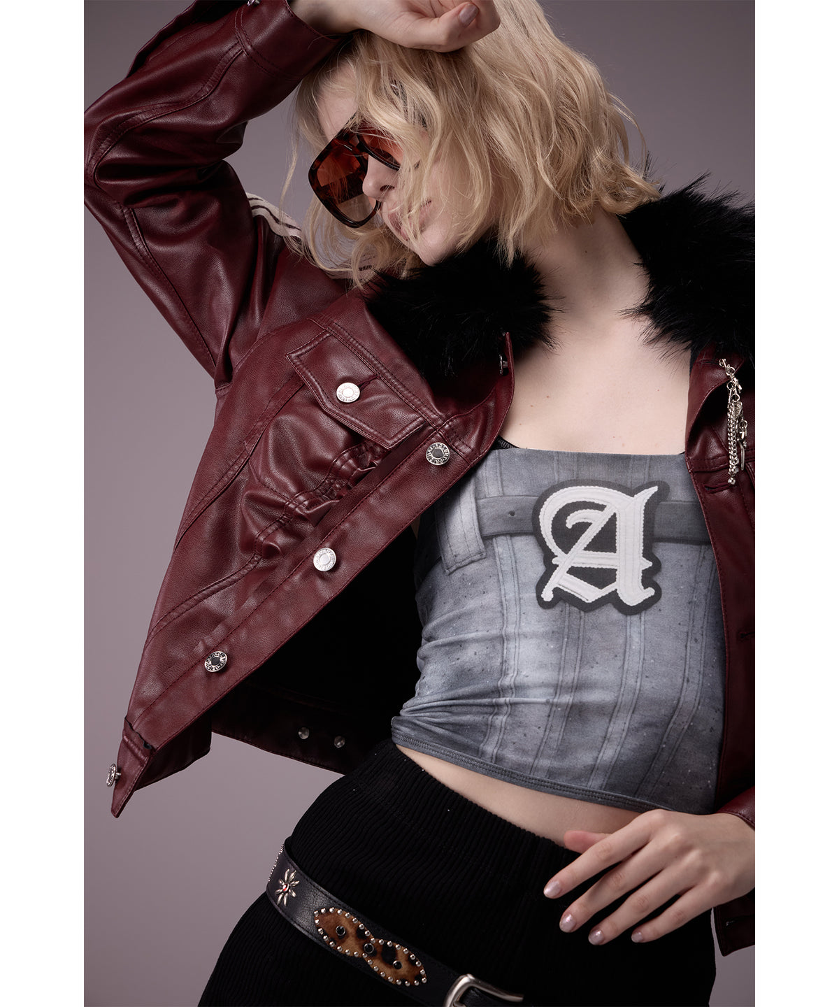 MODEL:176cm/COLOR:RED/SIZE:F