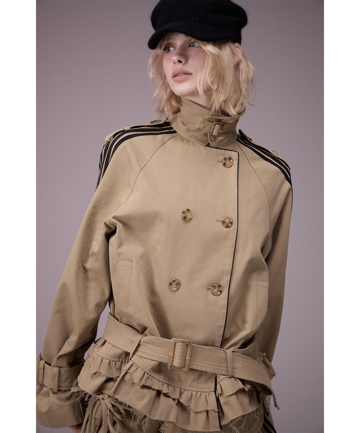 MODEL:176cm/COLOR:BEG/SIZE:F