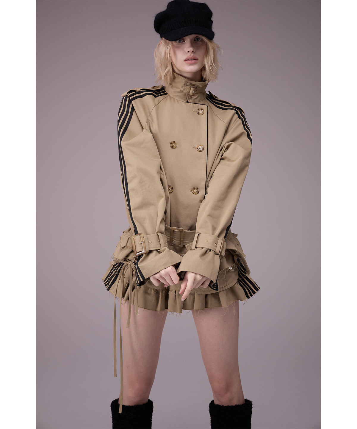 MODEL:176cm/COLOR:BEG/SIZE:S