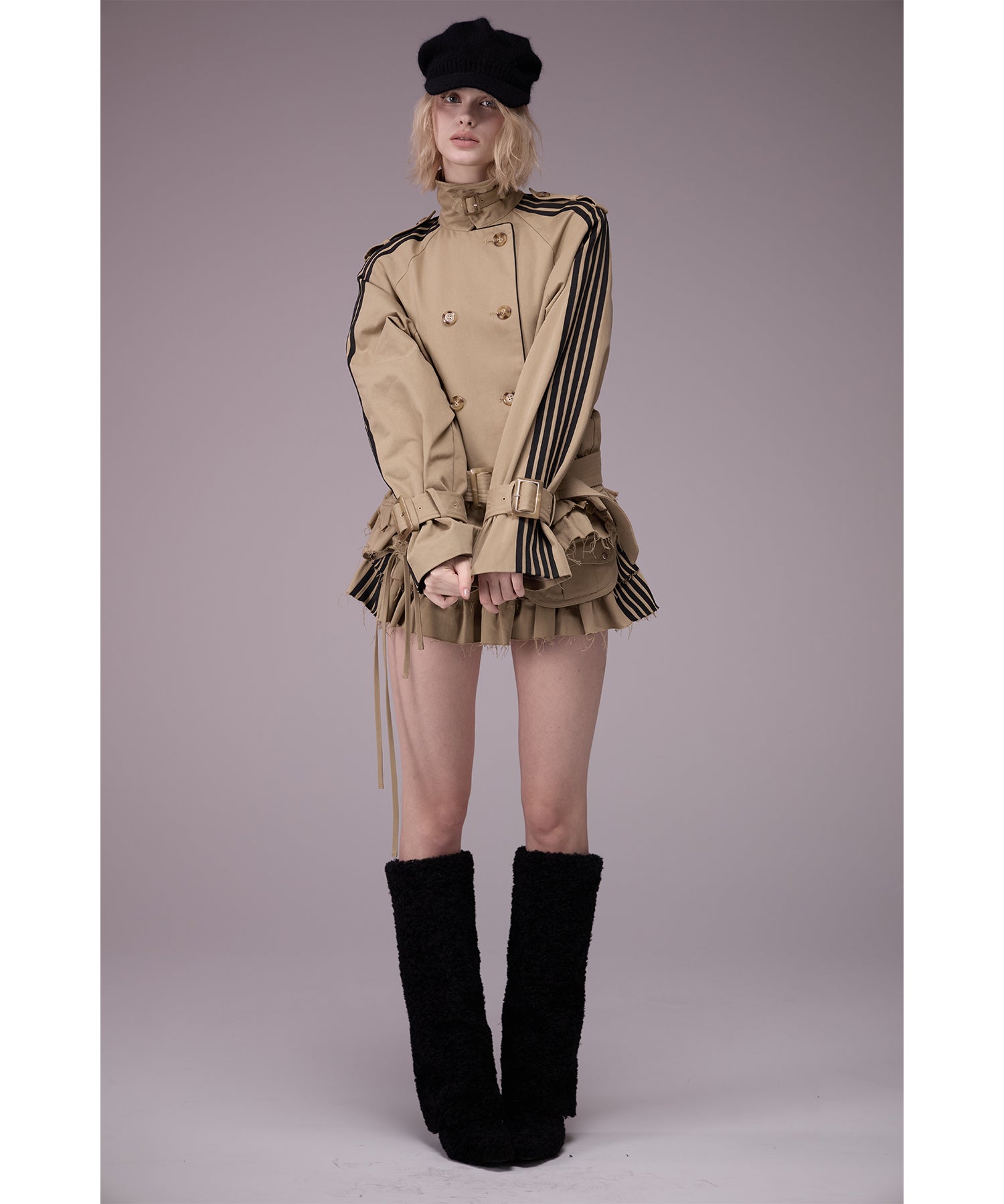 Side Line Belt Trench Jacket｜ACLENT（アクレント）