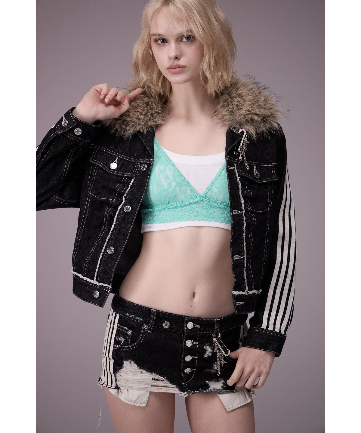 MODEL:176cm/COLOR:BLK/SIZE:F
