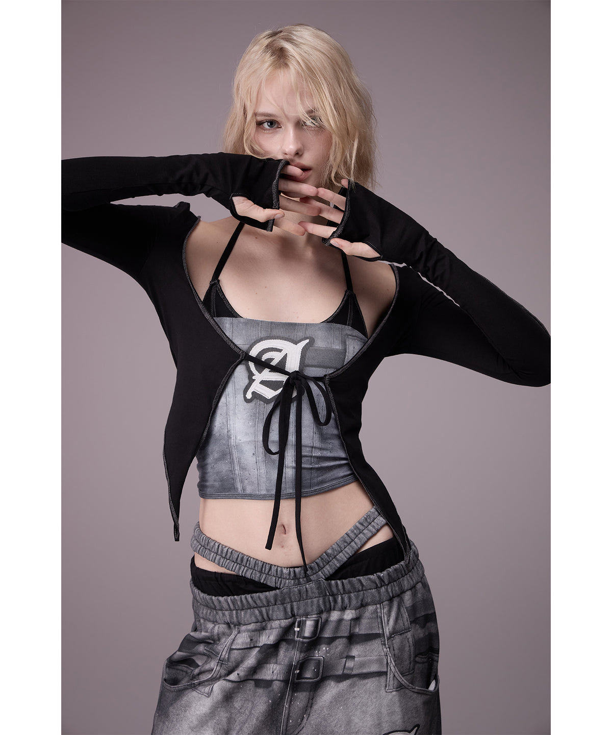 MODEL:176cm/COLOR:D/GRY/SIZE:F