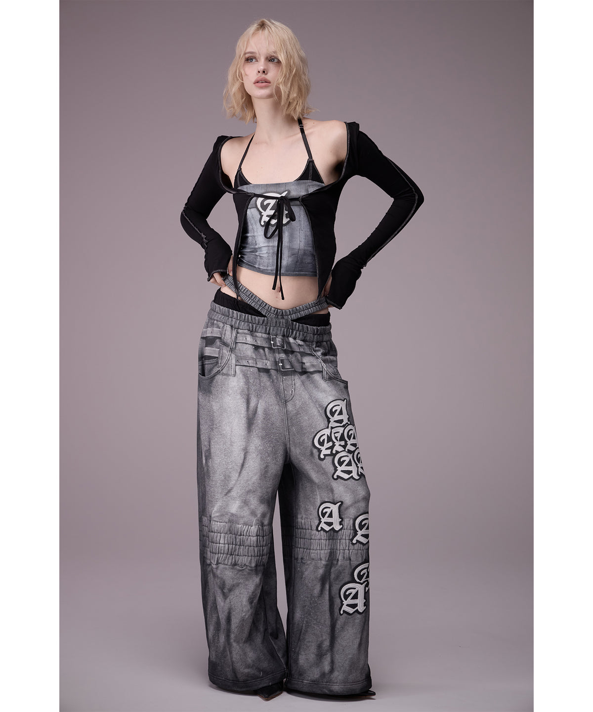 MODEL:176cm/COLOR:D/GRY/SIZE:F