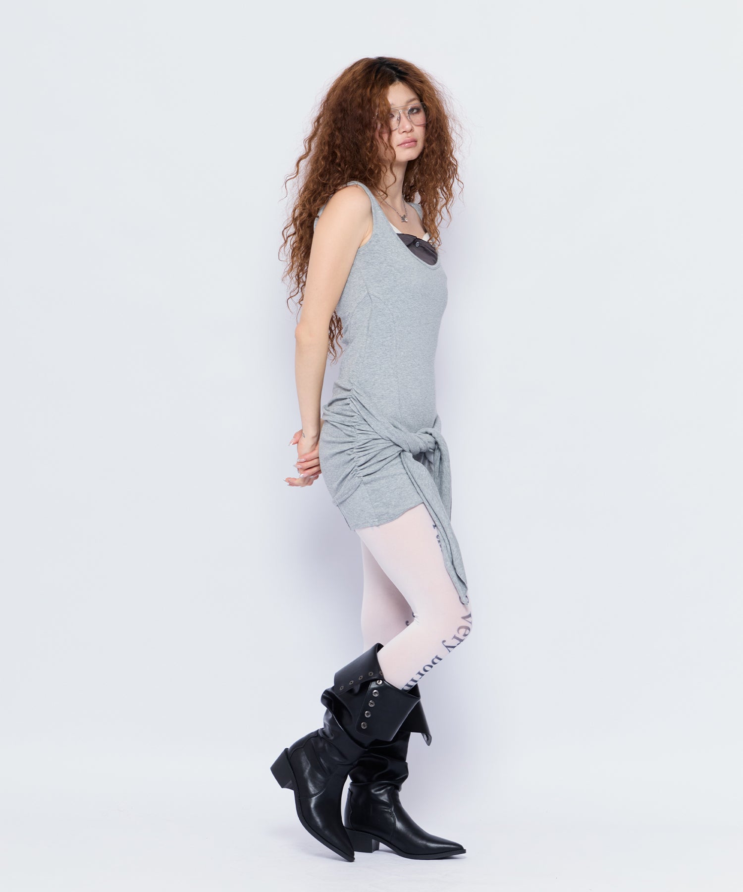 MODEL:168cm/COLOR:GRY/SIZE:F