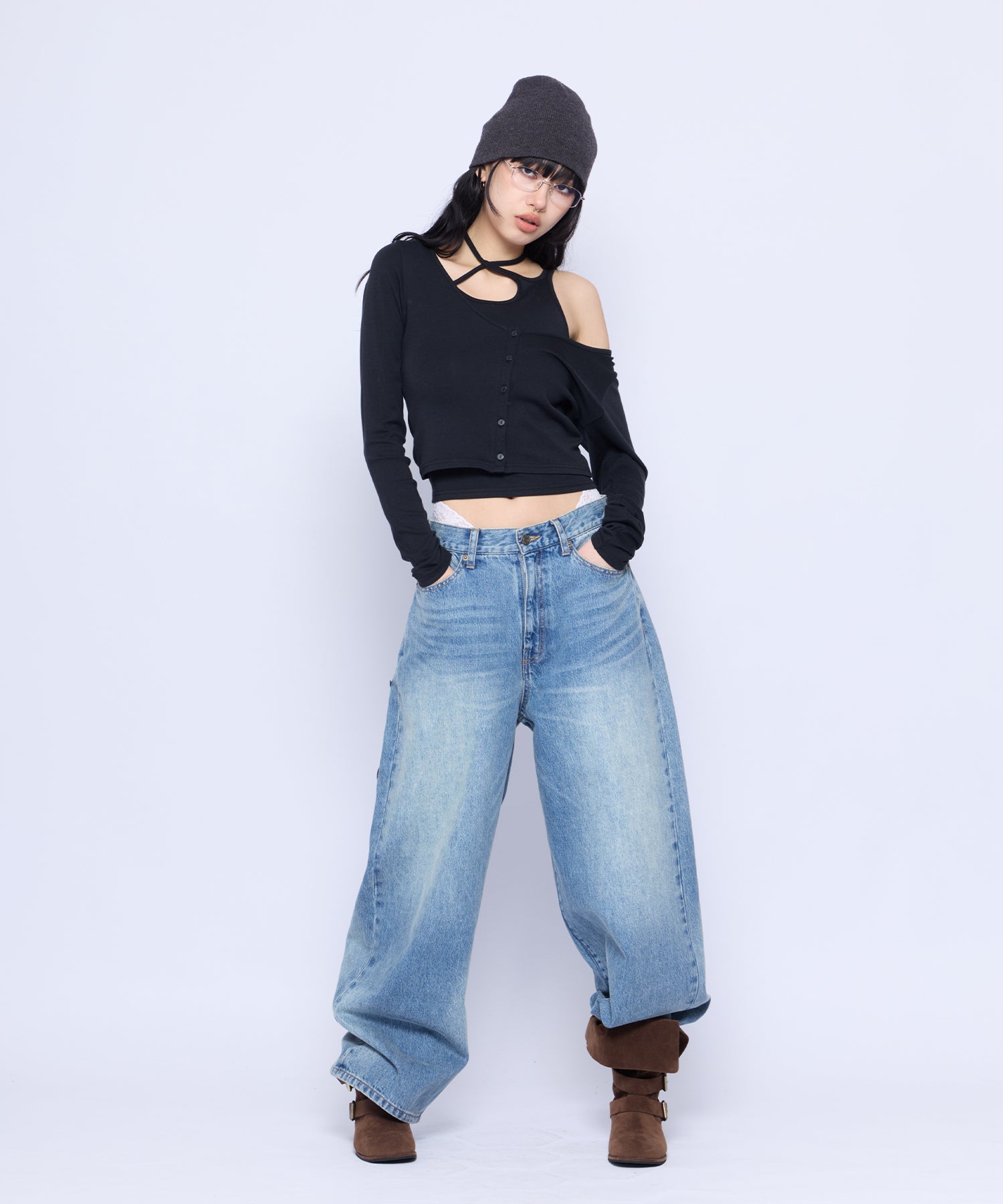 MODEL:172cm/COLOR:BLU/SIZE:M