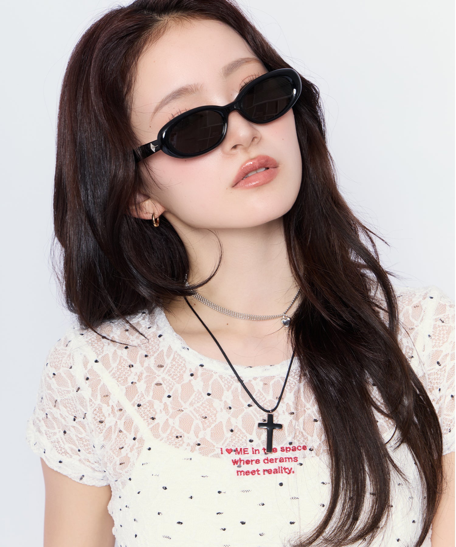 MODEL:170cm/COLOR:WHT/SIZE:F