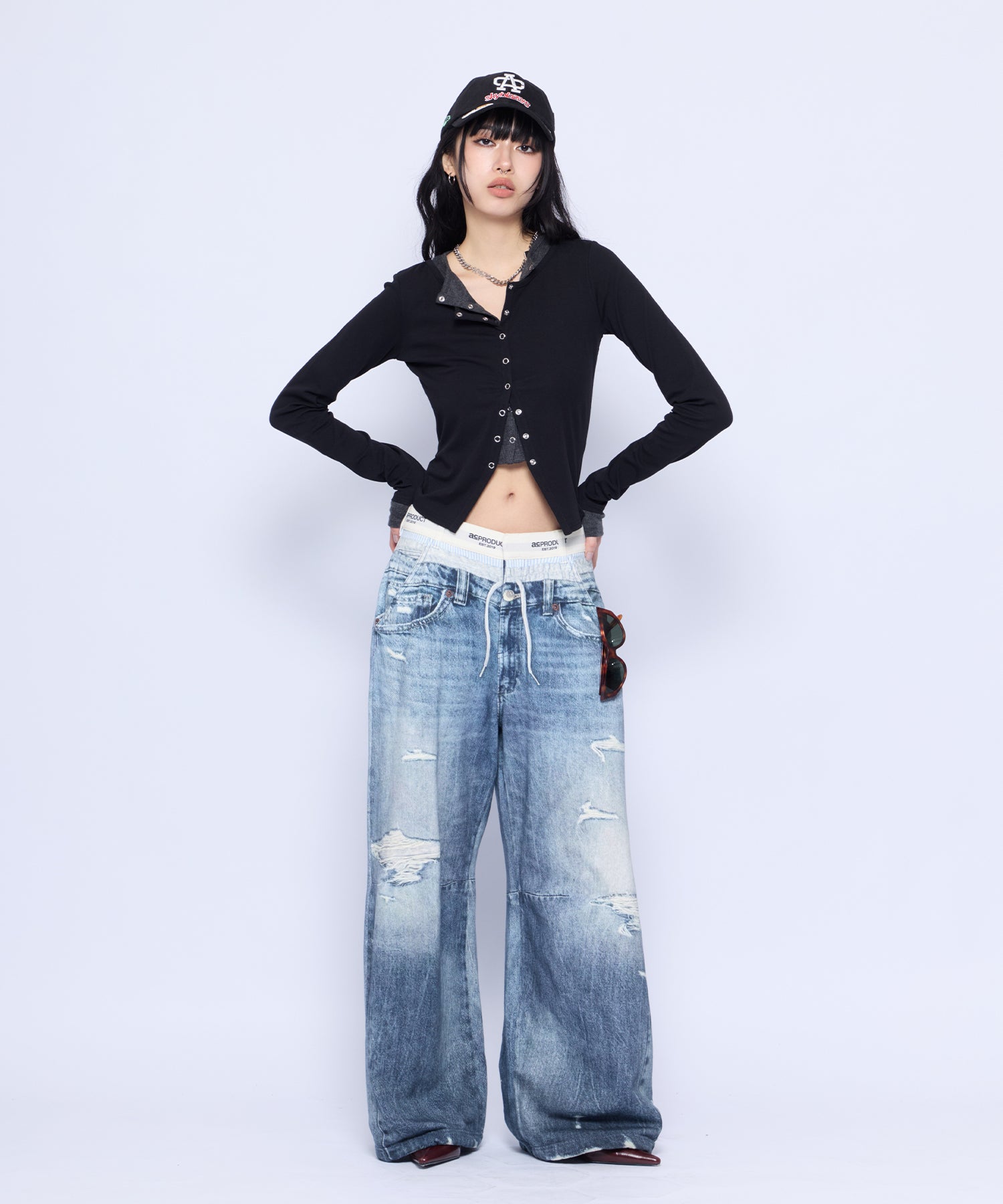 MODEL:172cm/COLOR:BLU/SIZE:F