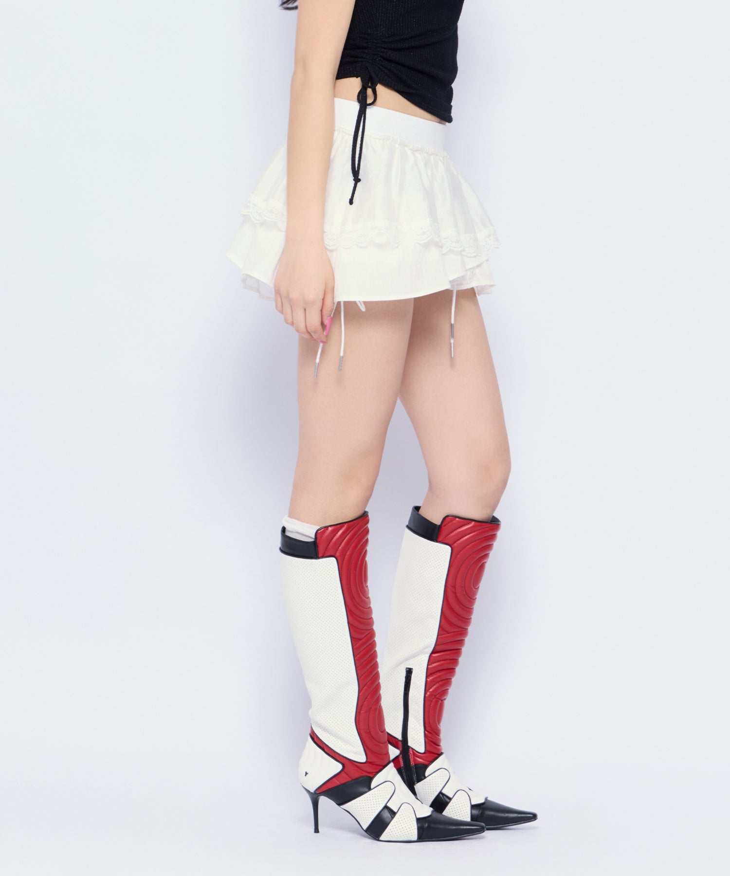 MODEL:170cm/COLOR:WHT/SIZE:F