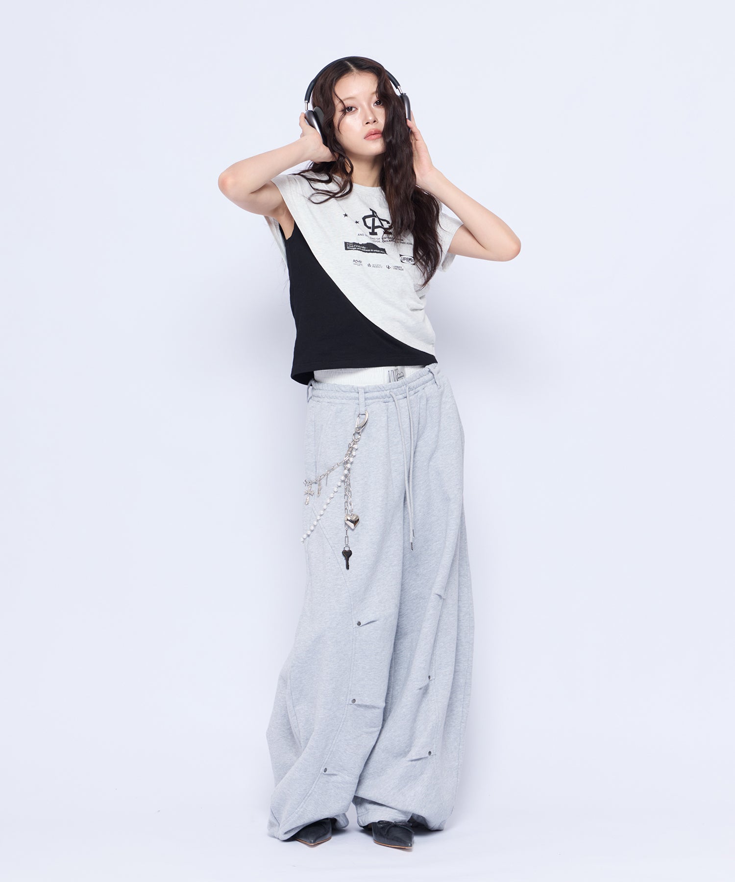 Double Waist Curve Sweat Pants｜ACLENT（アクレント）