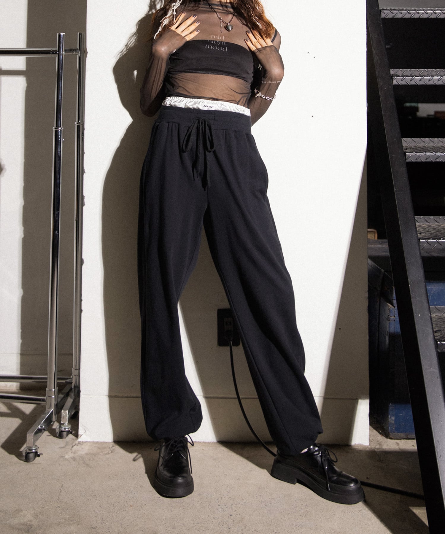 Layered loose sweat pants｜ACLENT（アクレント）